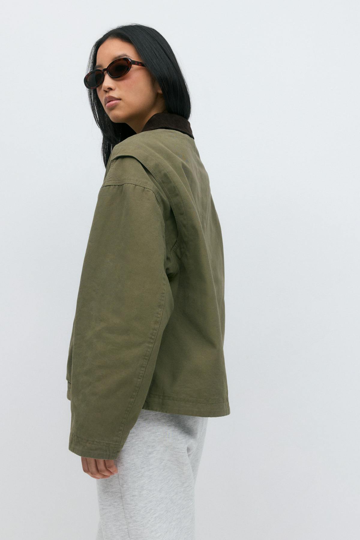 Short cargo jacket