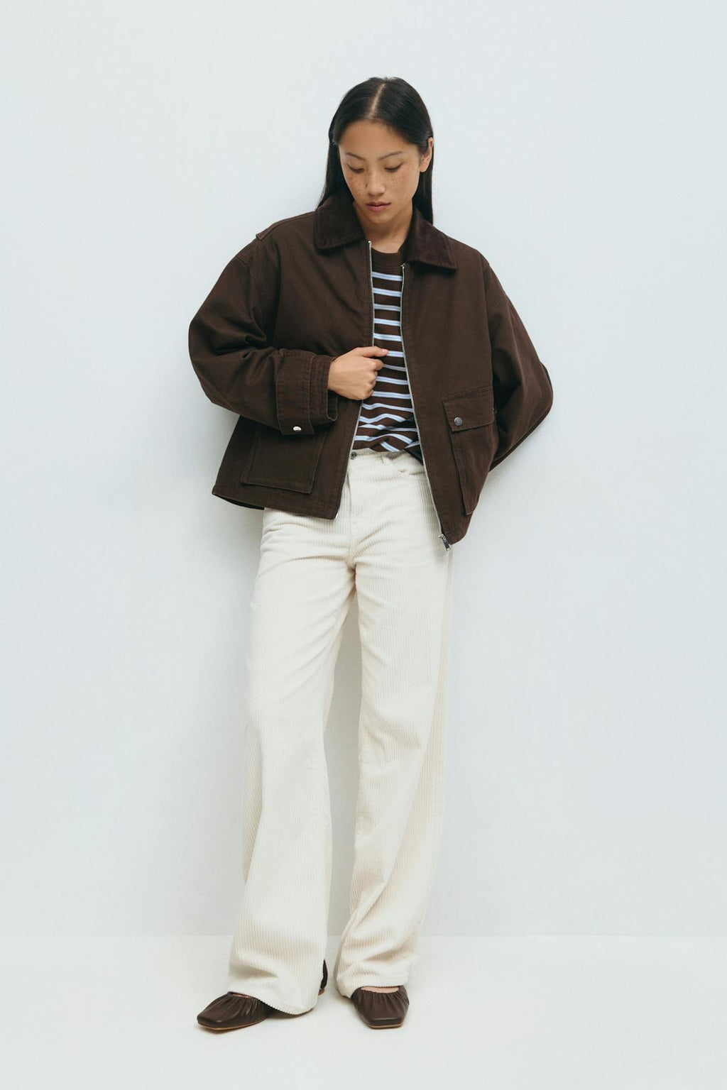 Short cargo jacket