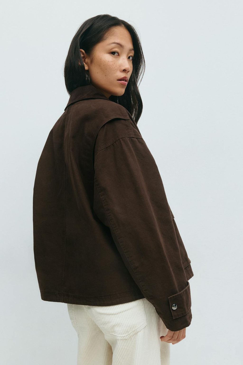 Short cargo jacket
