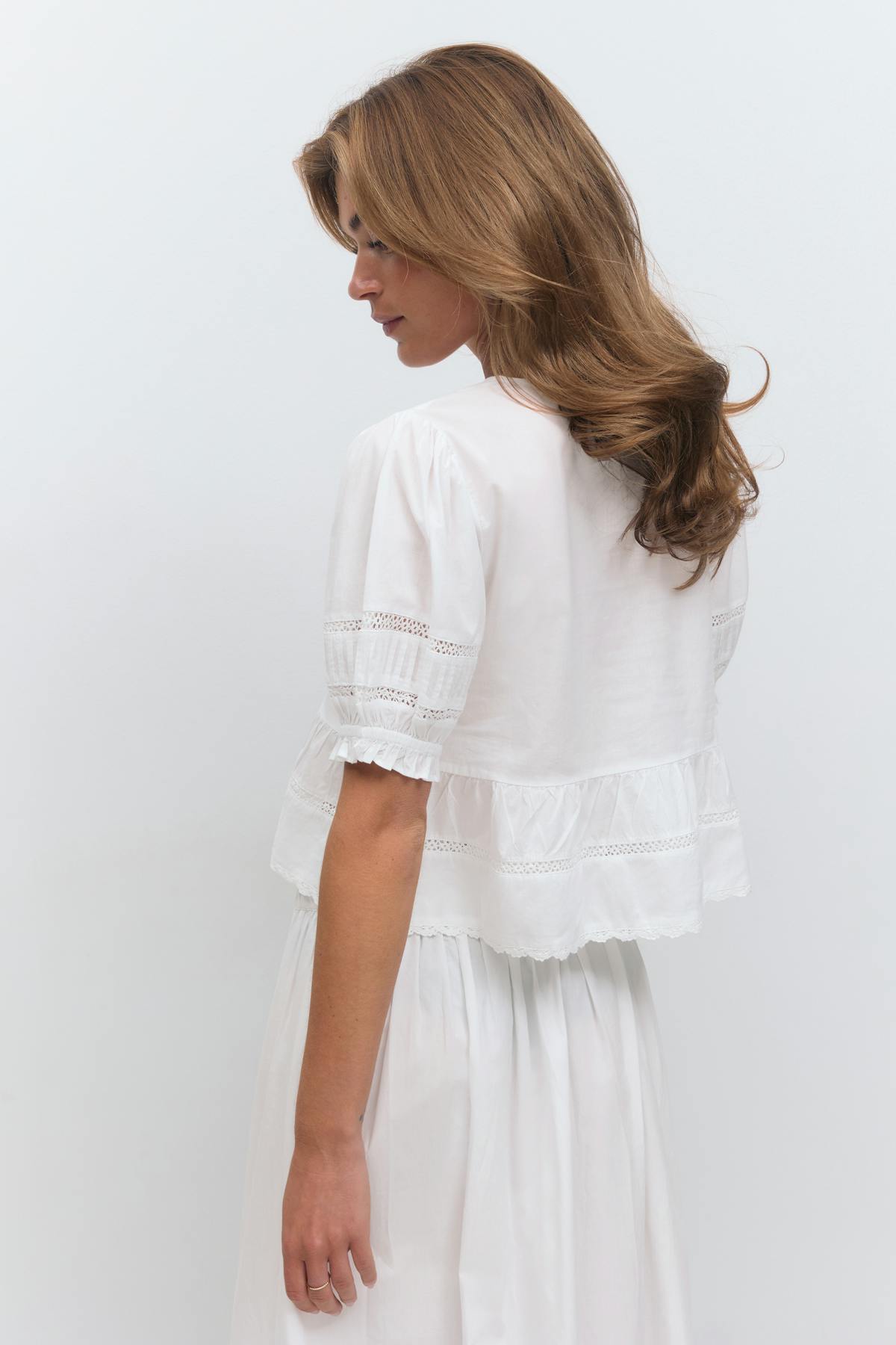Tie blouse
