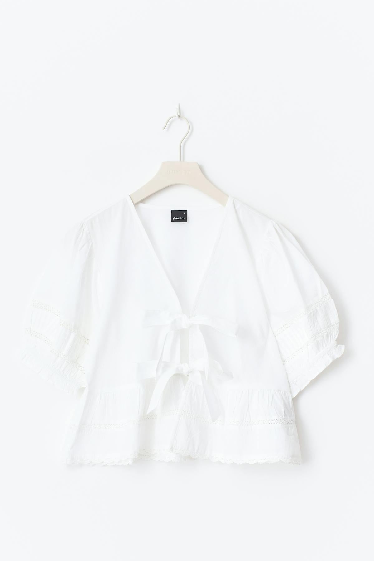 Tie blouse