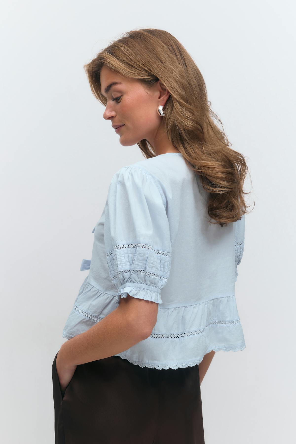 Tie blouse