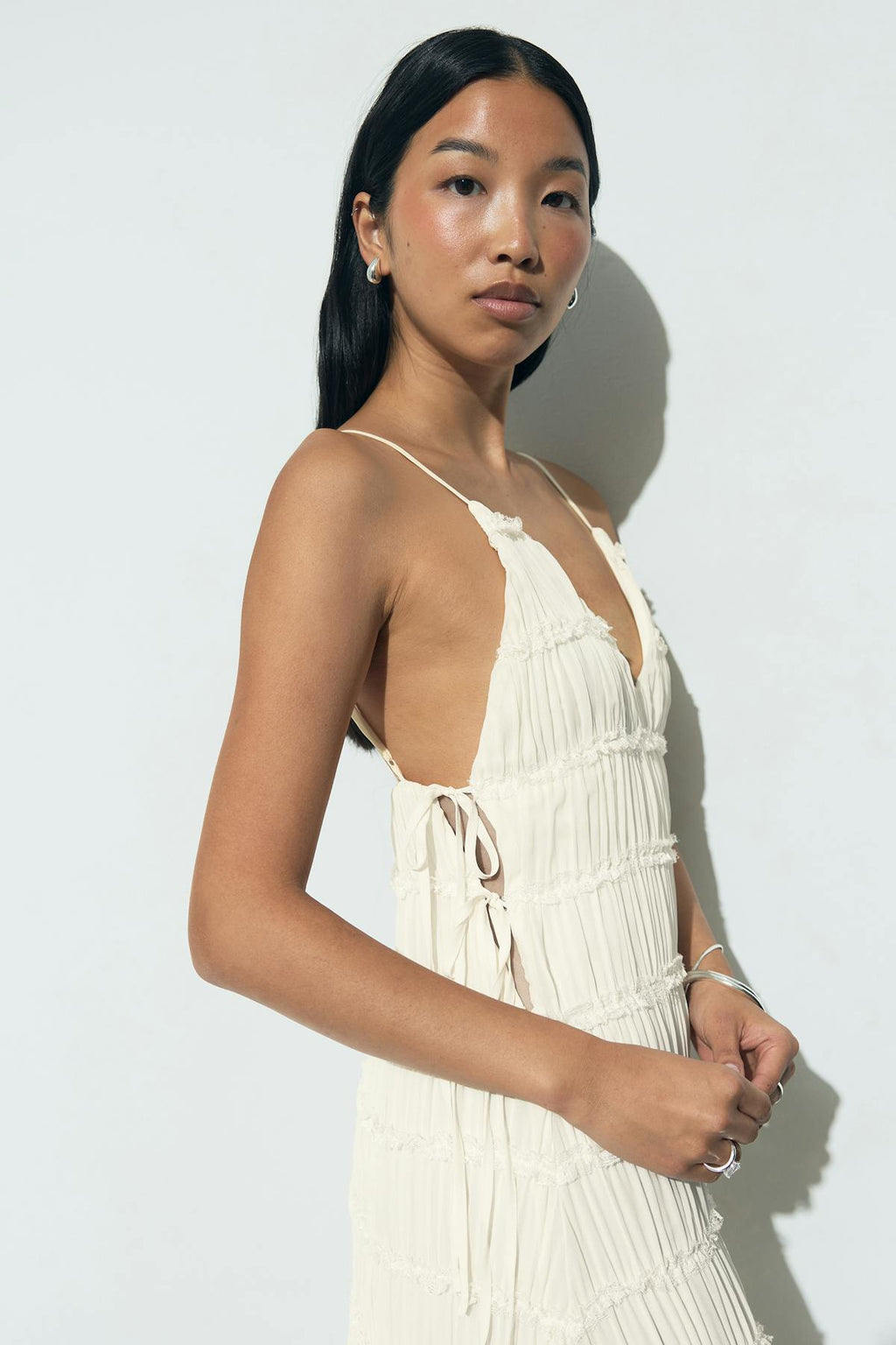 V-neck maxi dress