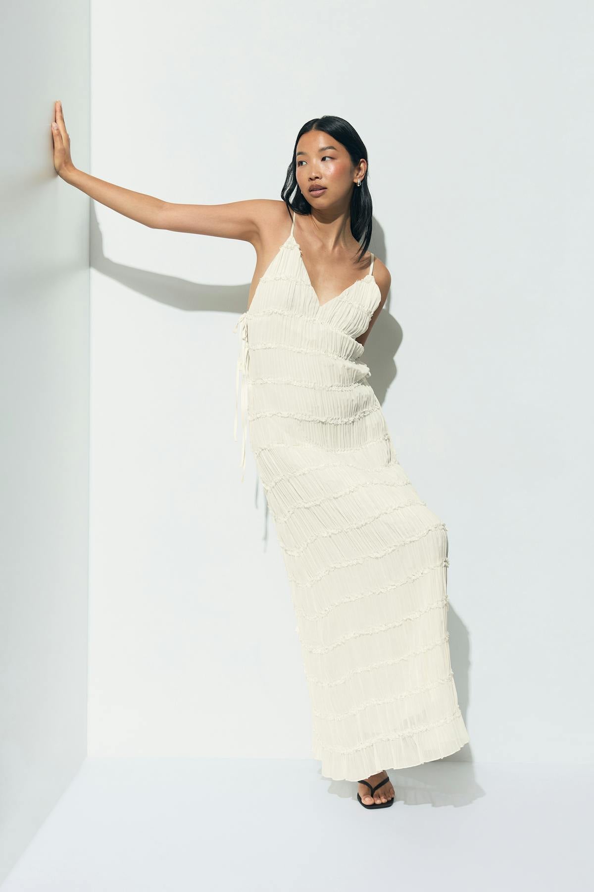 V-neck maxi dress