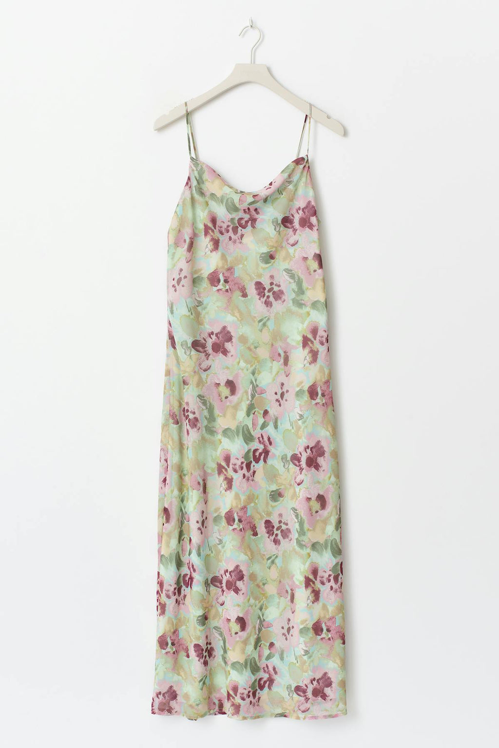 Chiffon cowl neck dress