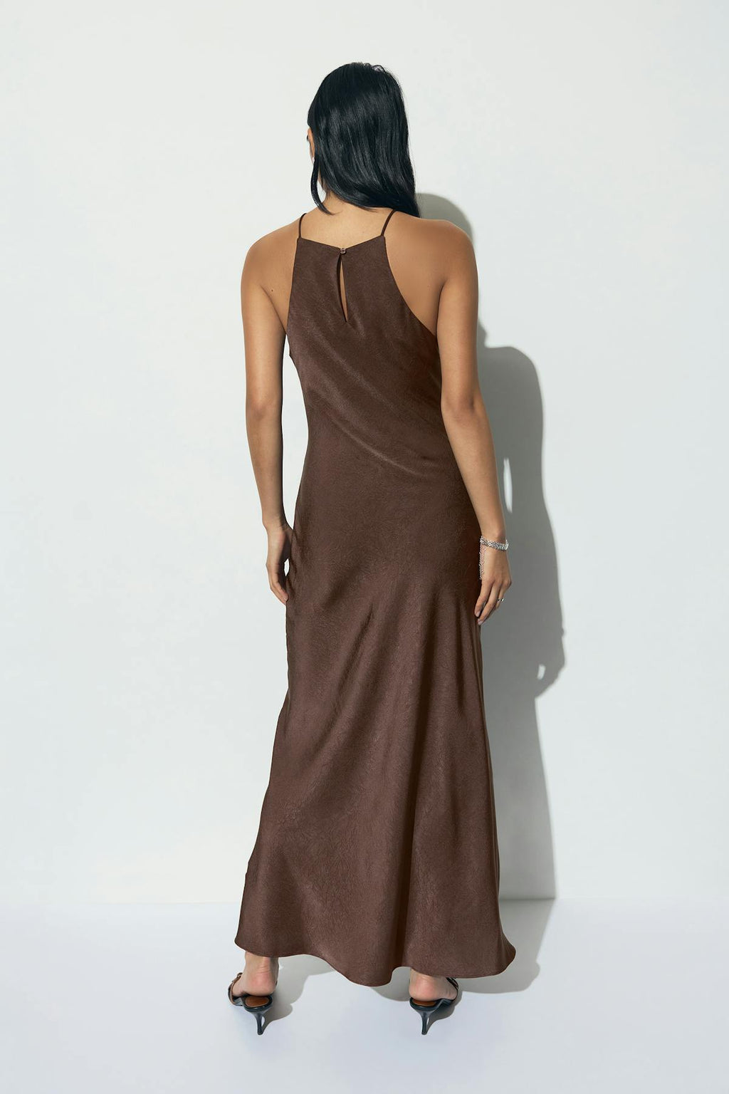 Crinkle maxi dress