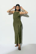 Crinkle maxi dress