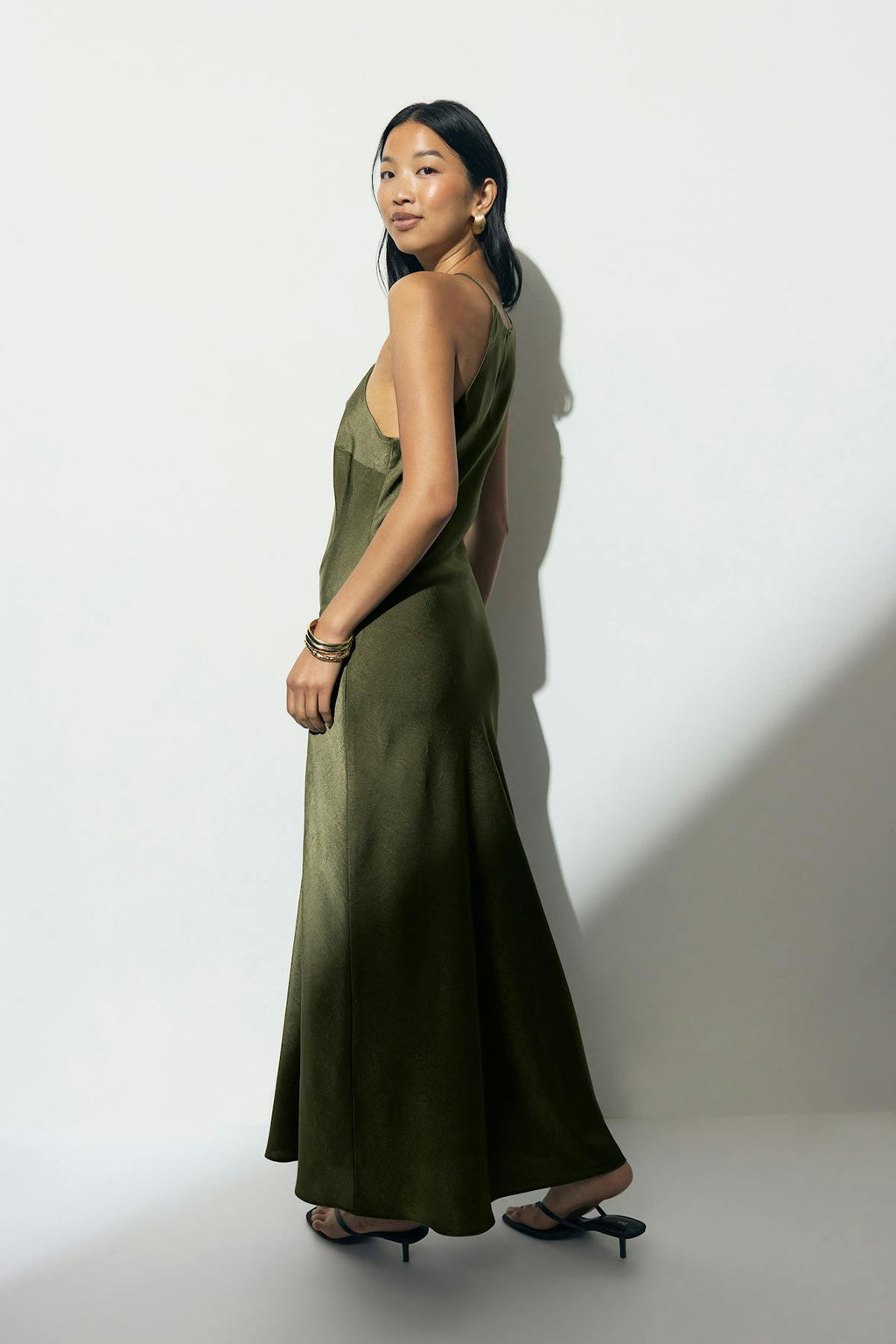 Crinkle maxi dress