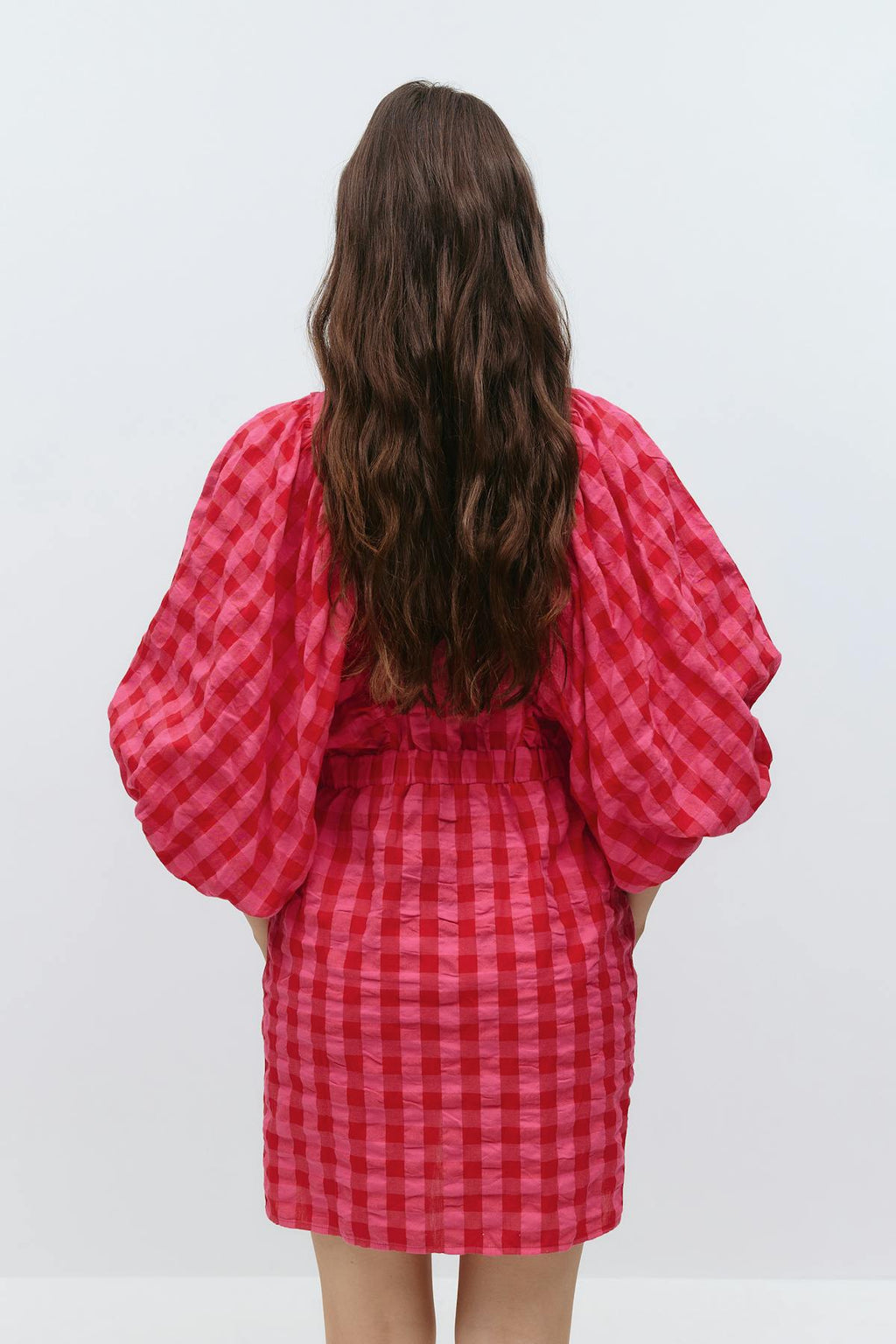 Puff sleeve mini dress