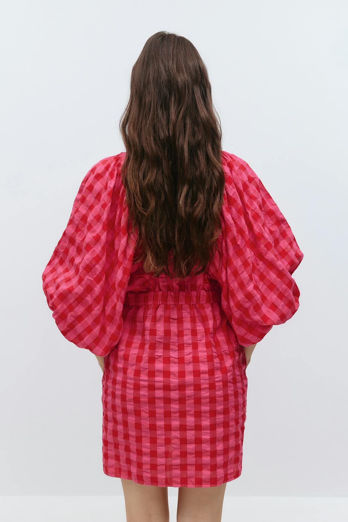 Puff sleeve mini dress