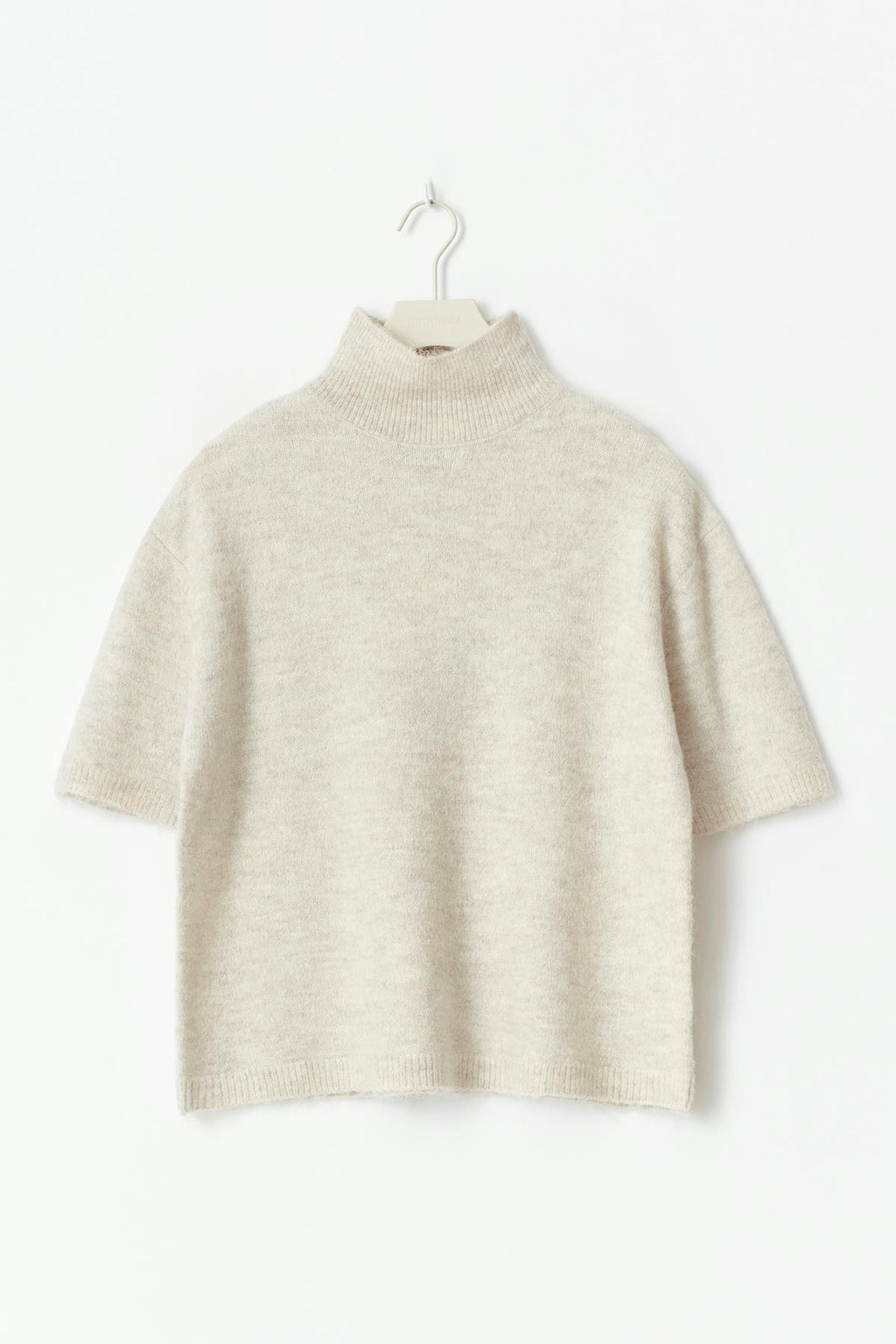 Funnel neck knitted top