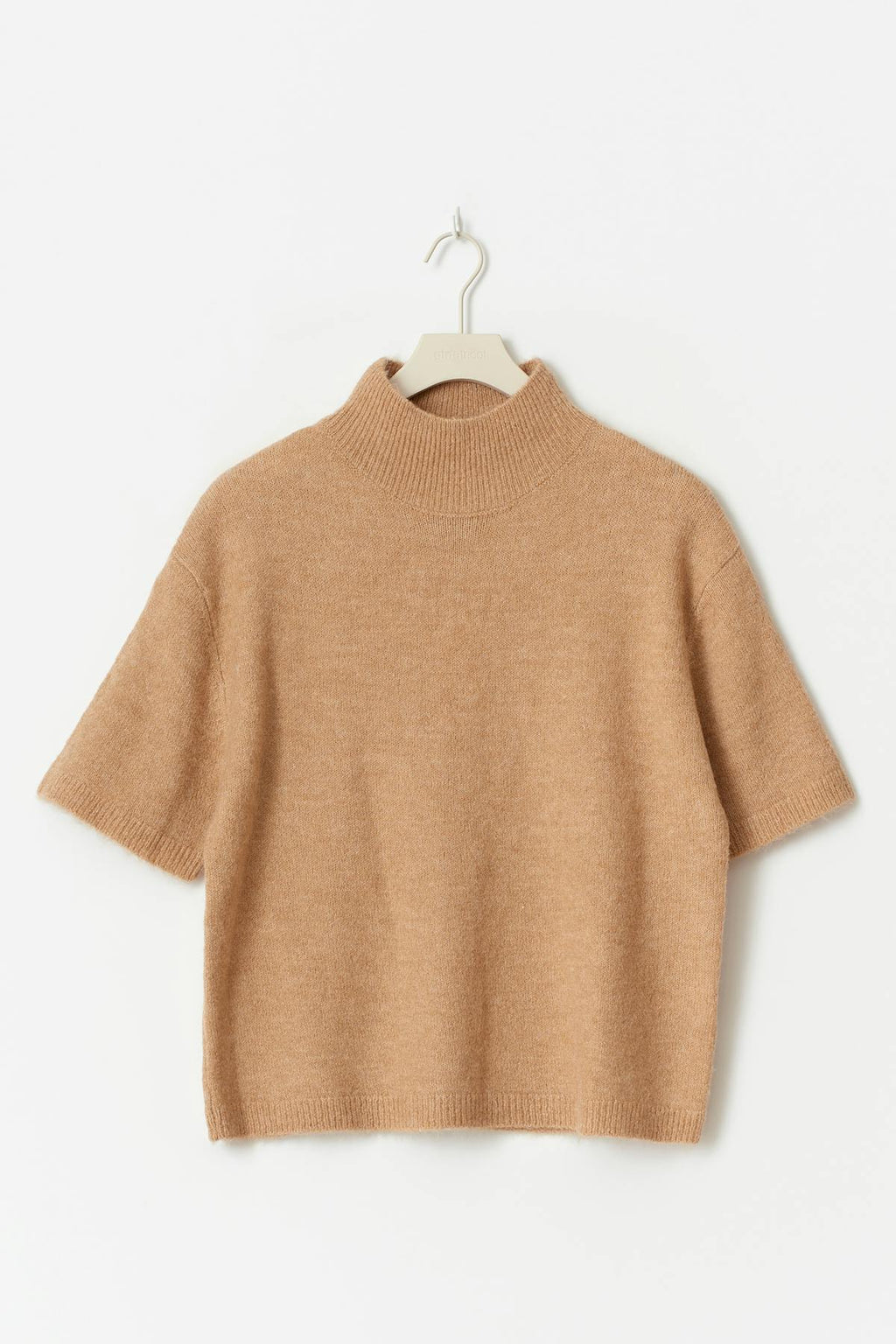 Funnel neck knitted top