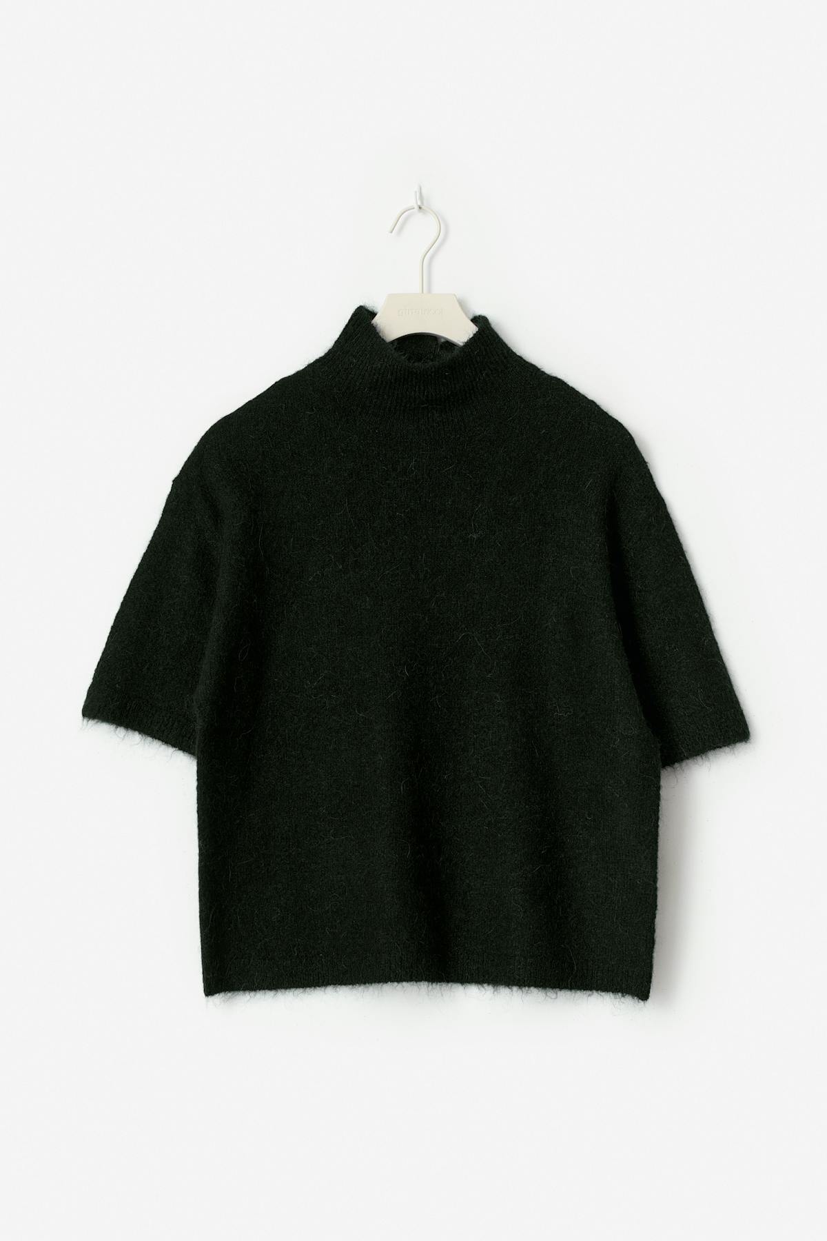 Funnel neck knitted top