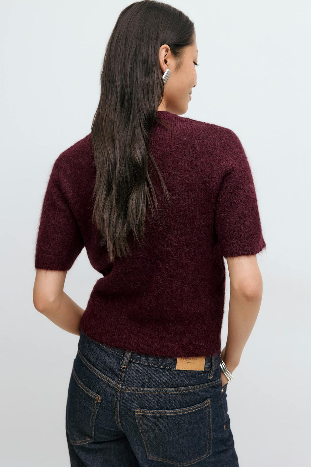 Alpaca blend knitted top