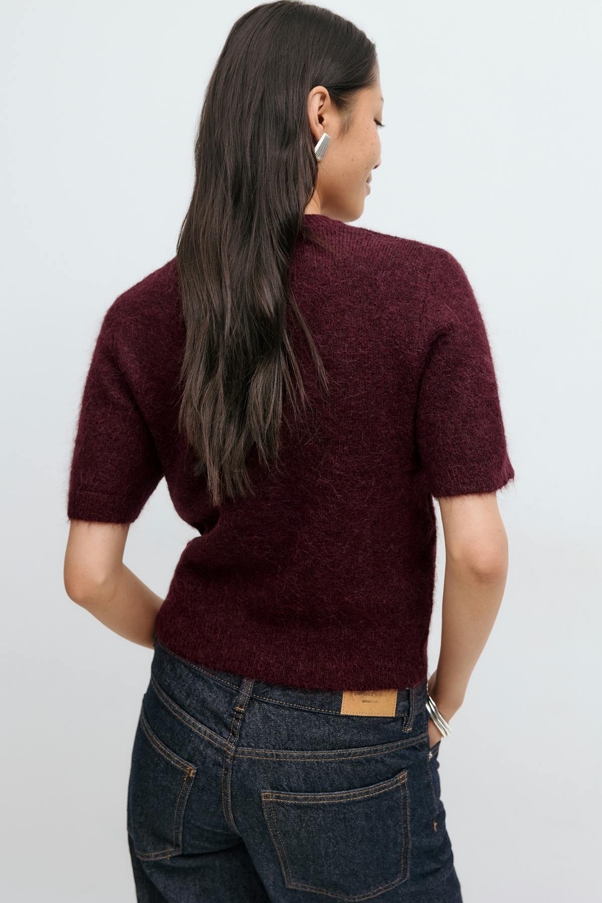 Alpaca blend knitted top