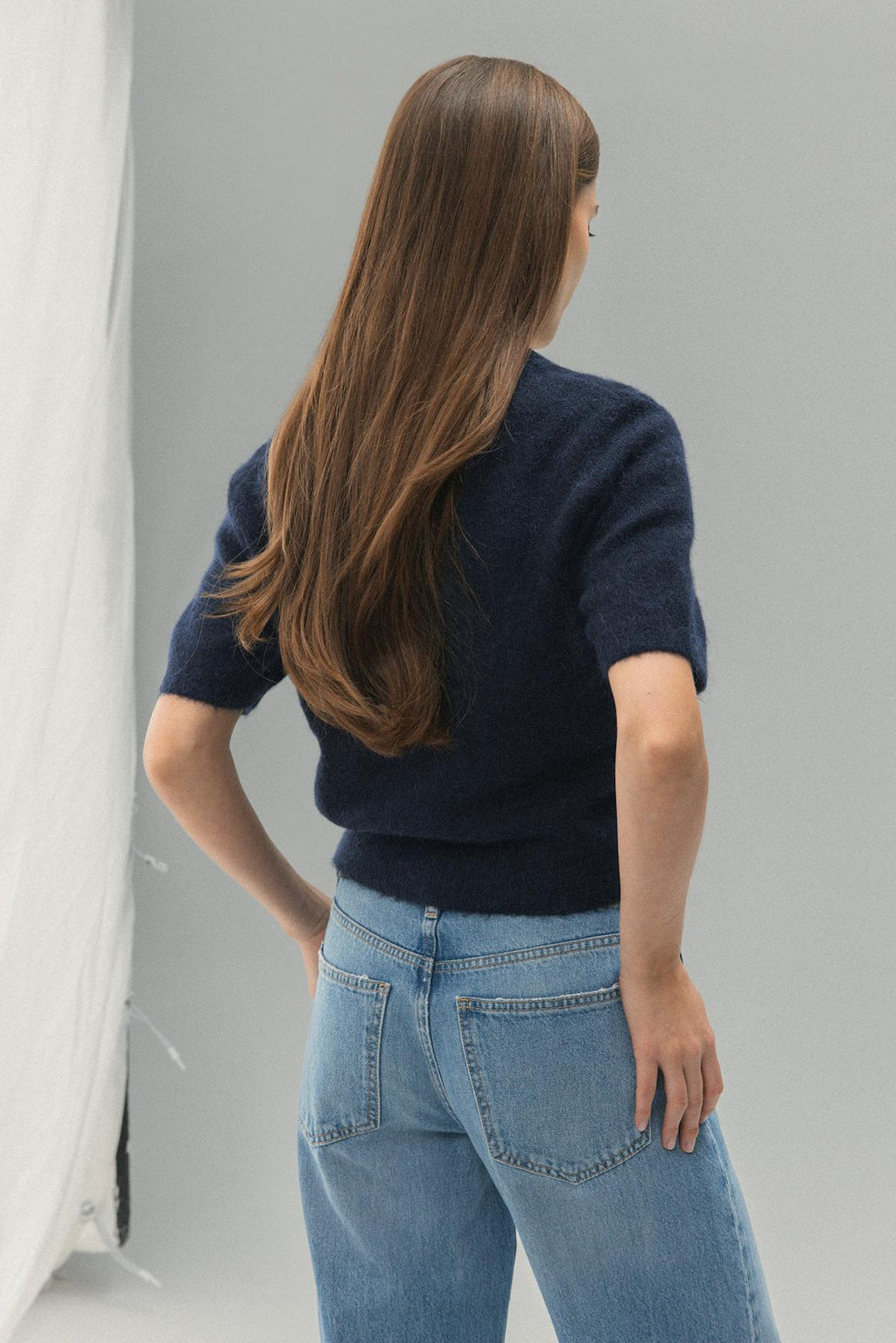 Alpaca blend knitted top