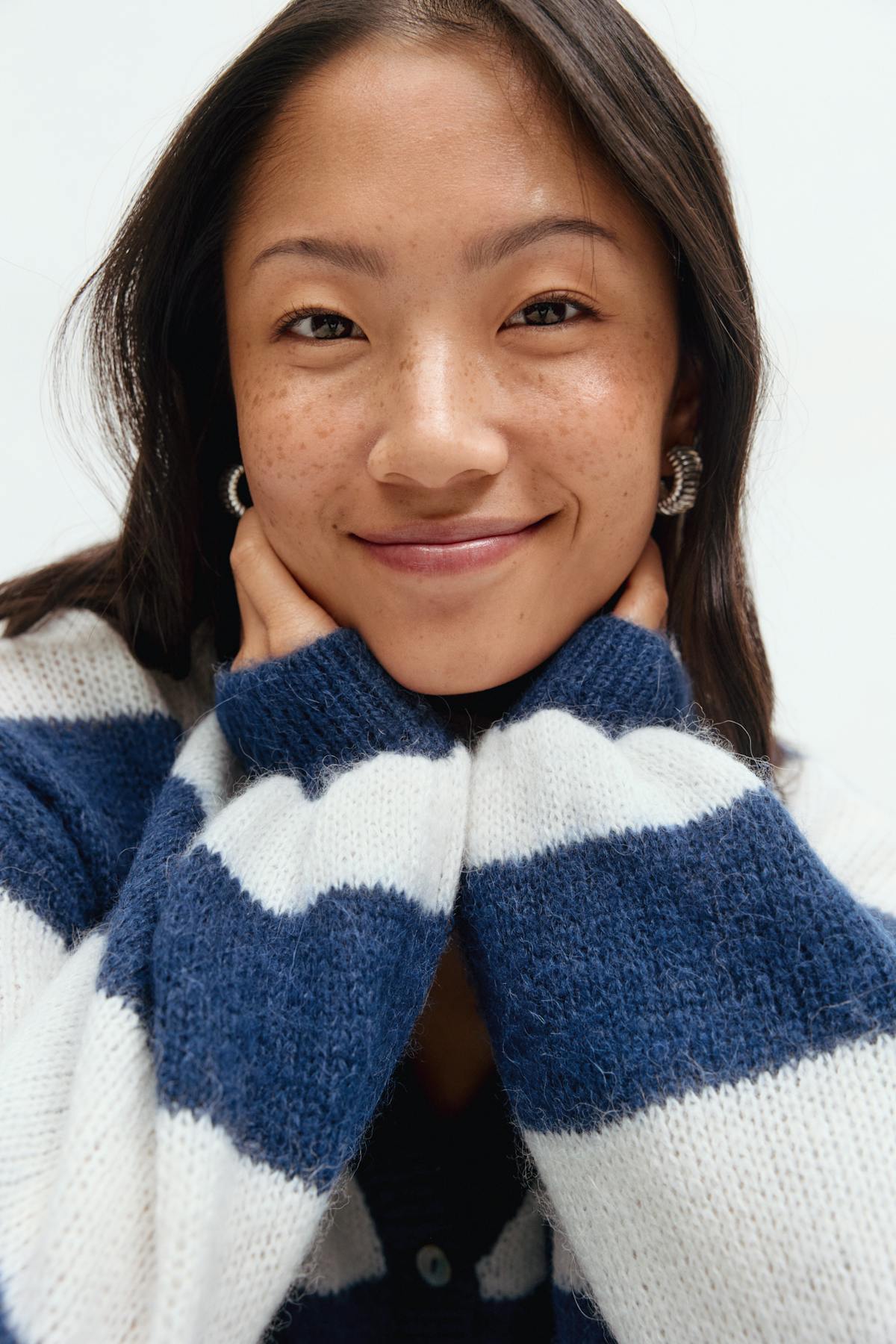 Chunky knitted cardigan