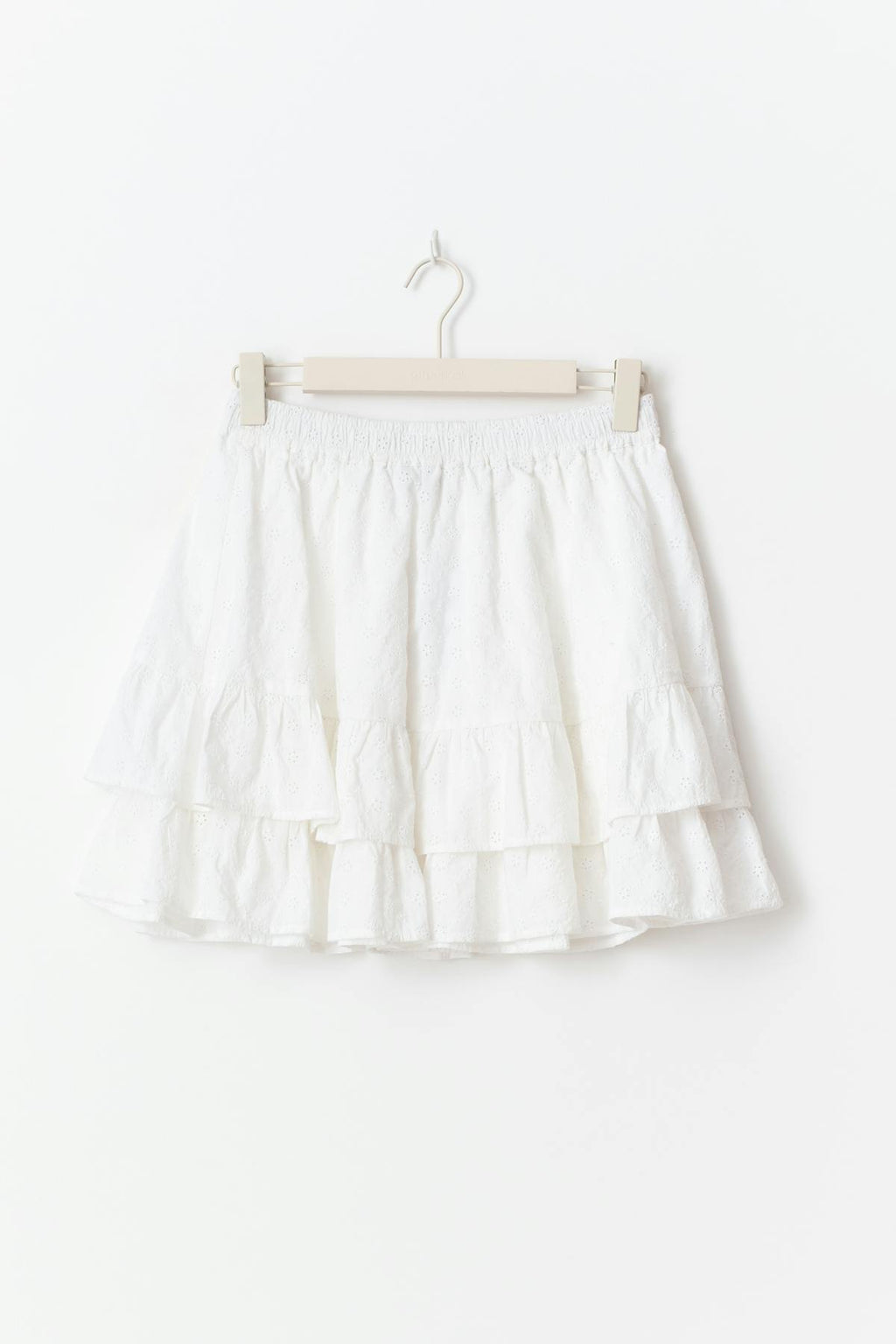 Broderie anglaise mini skirt