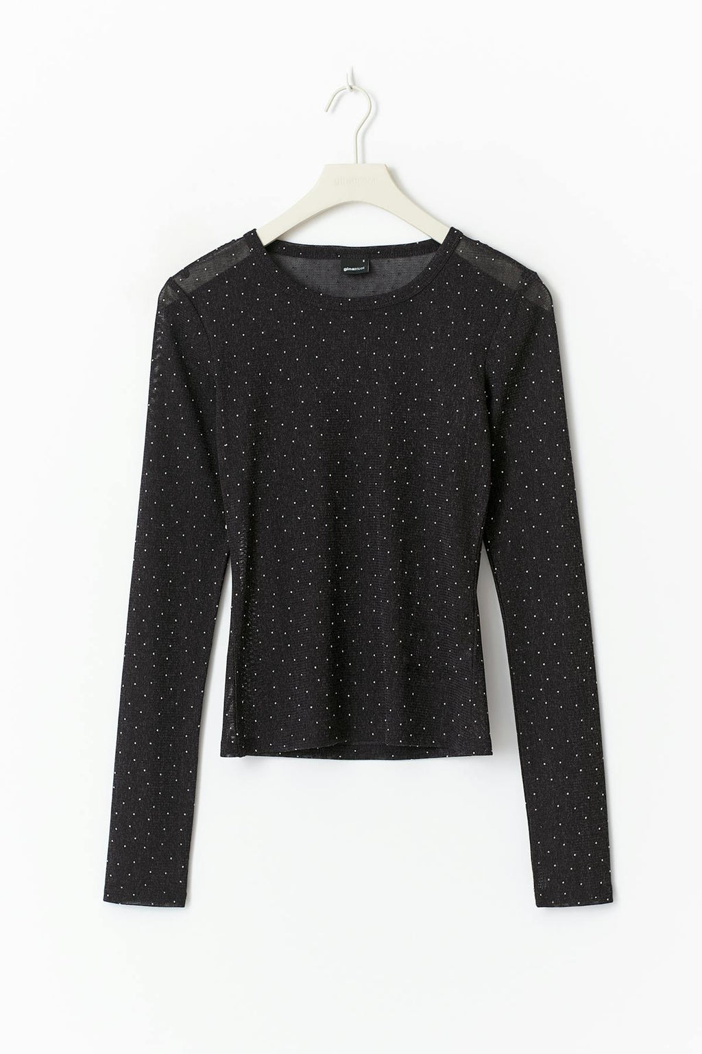 Rhinestone sheer top