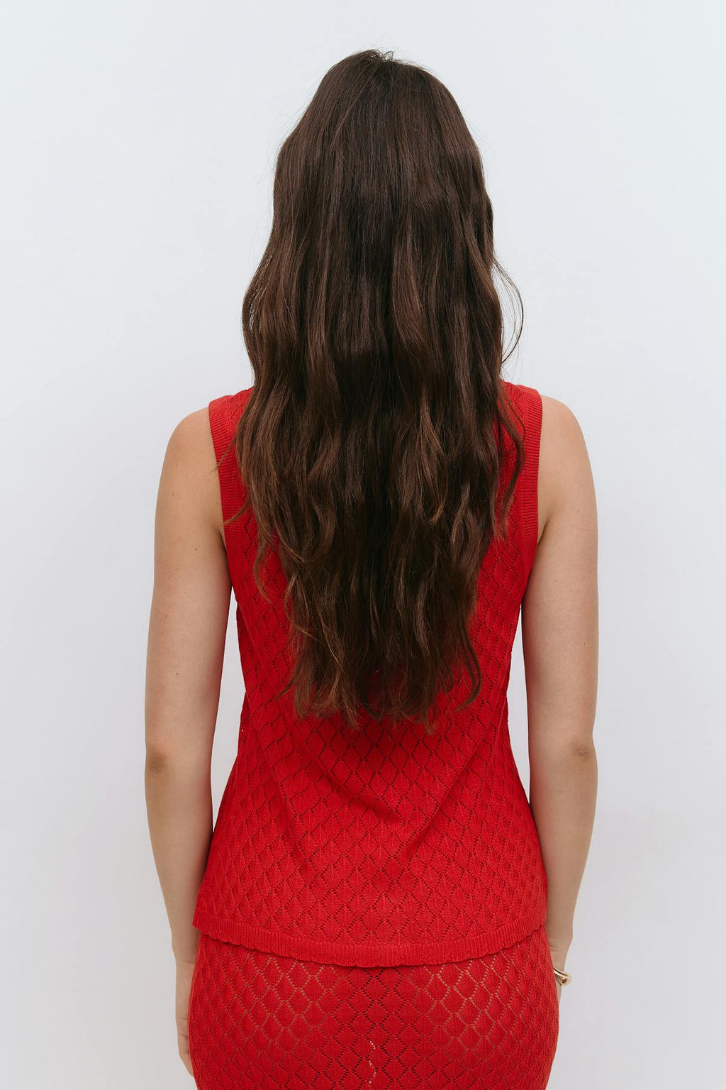 Knitted crochet top