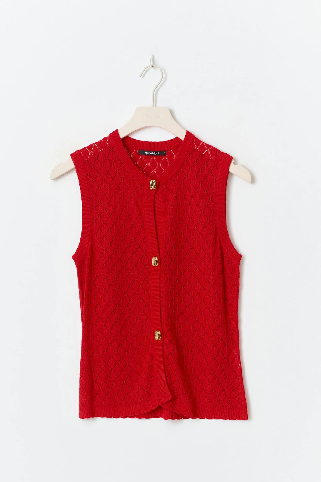 Knitted crochet top
