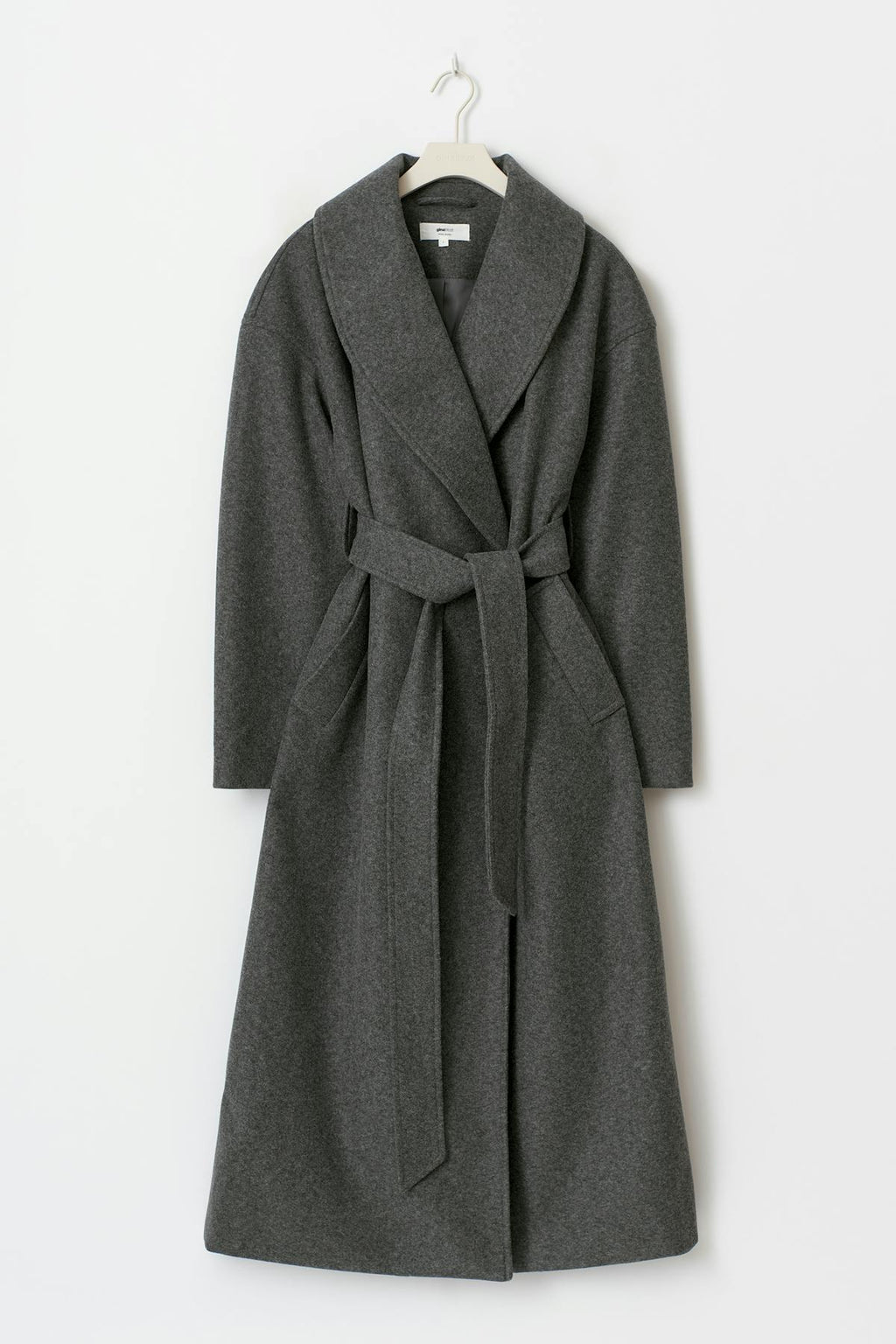 Shawl collar long coat