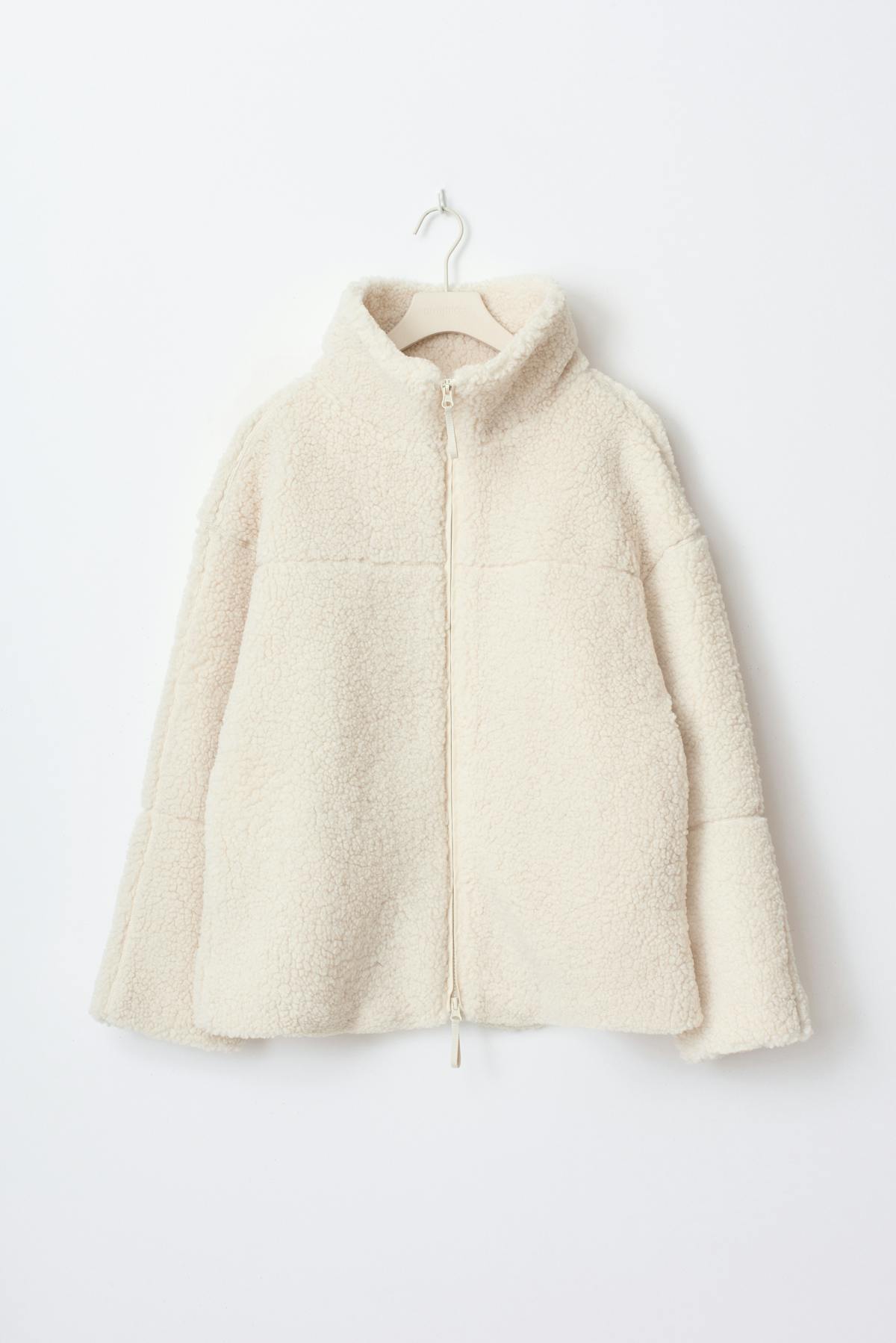 Pile zip jacket
