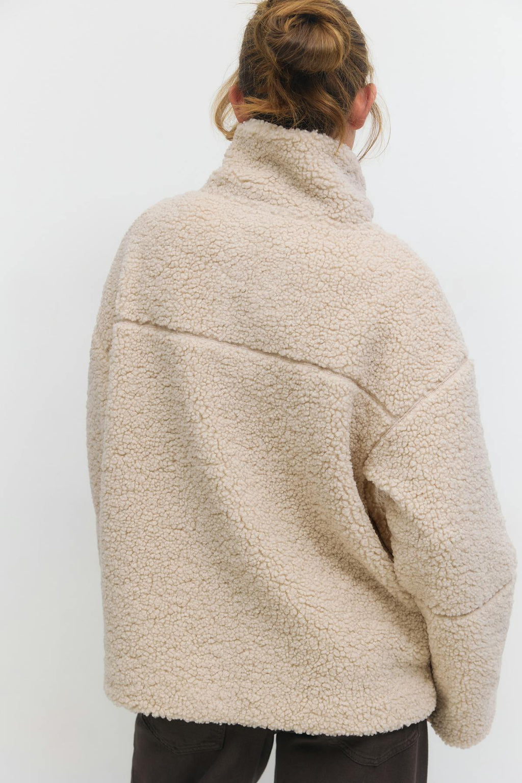 Pile zip jacket