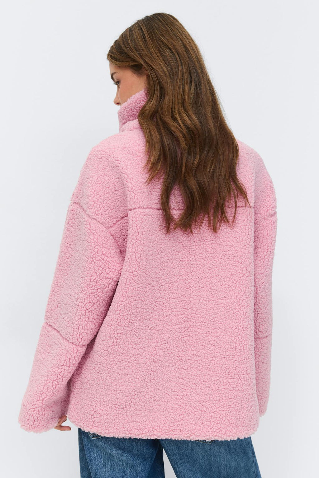 Pile zip jacket