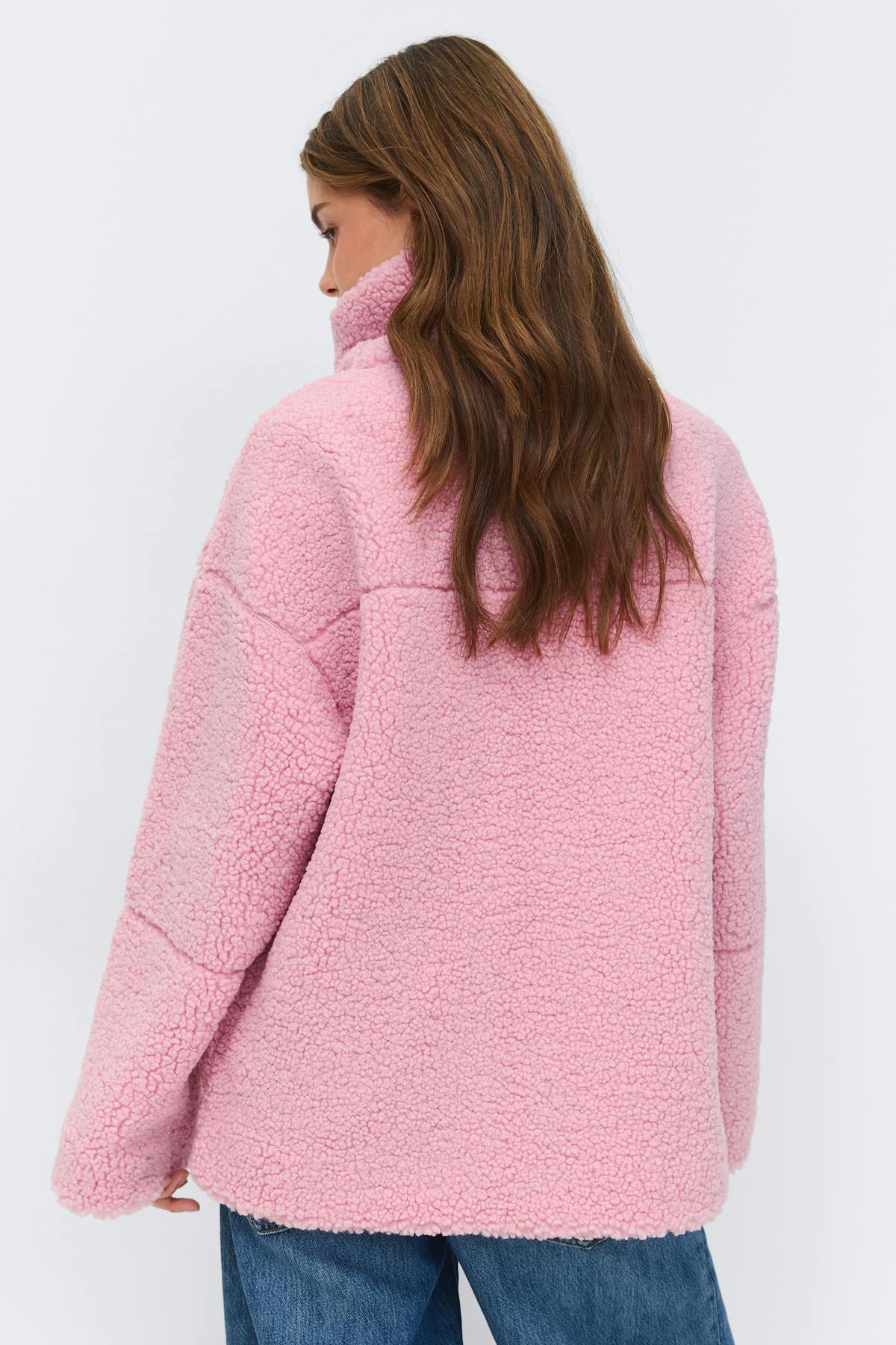 Pile zip jacket