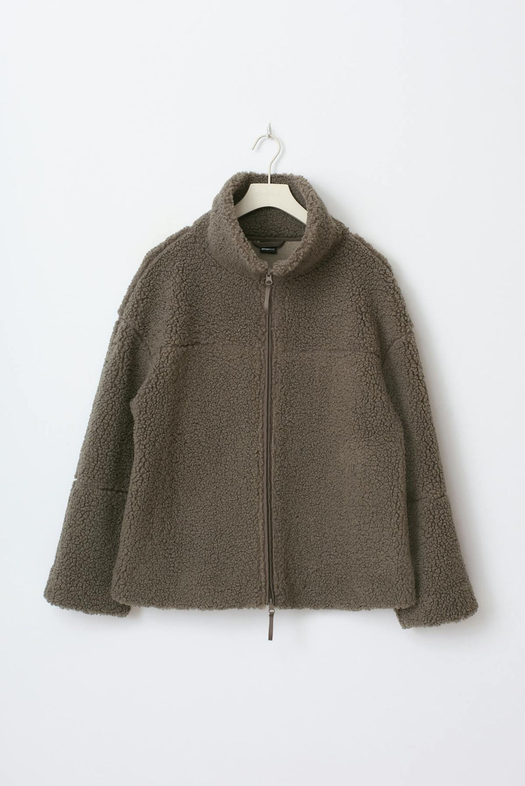 Pile zip jacket