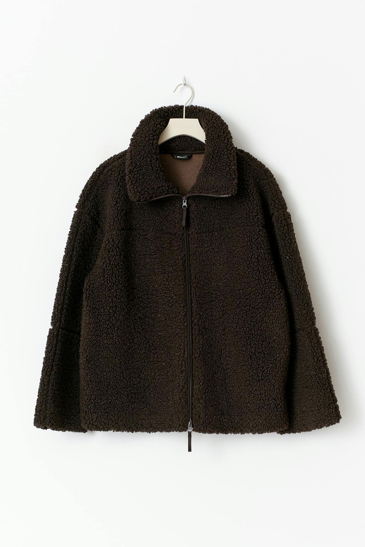 Pile zip jacket