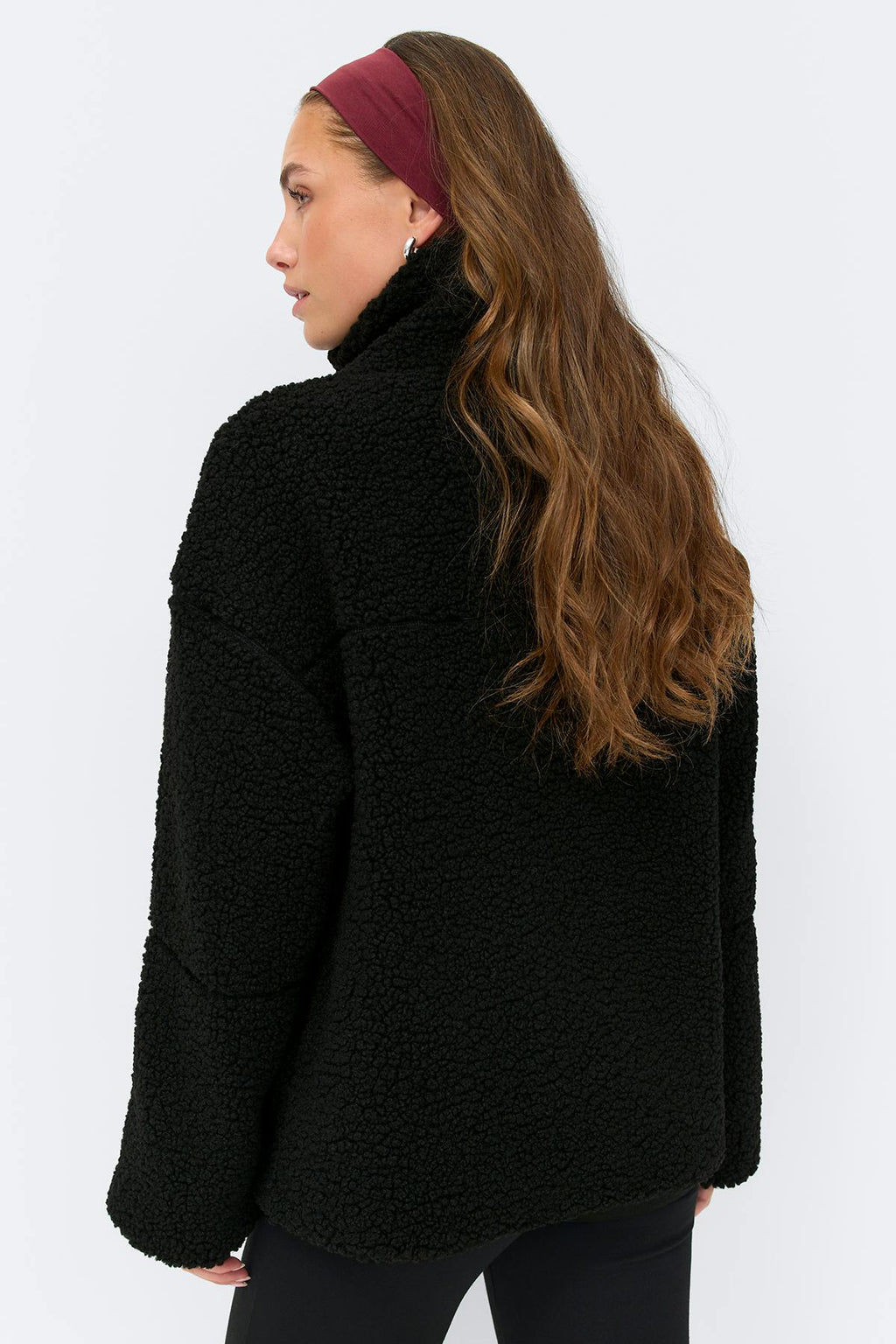 Pile zip jacket