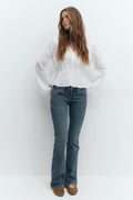 Ultra low bootcut jeans