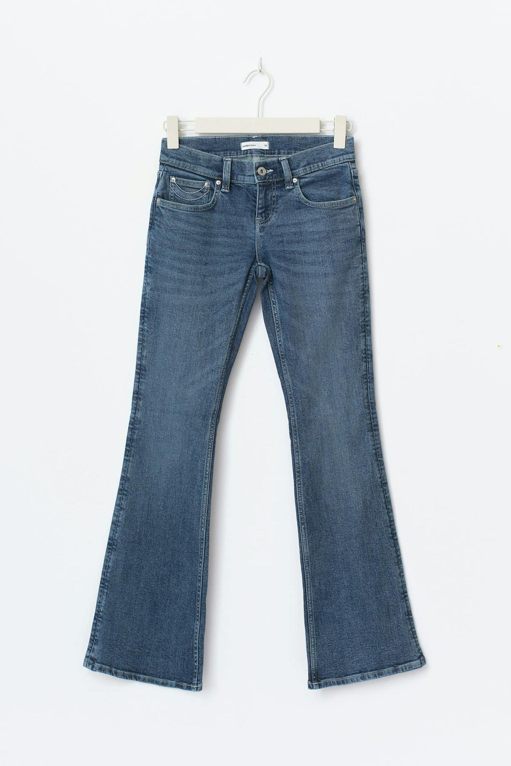 Ultra low bootcut jeans
