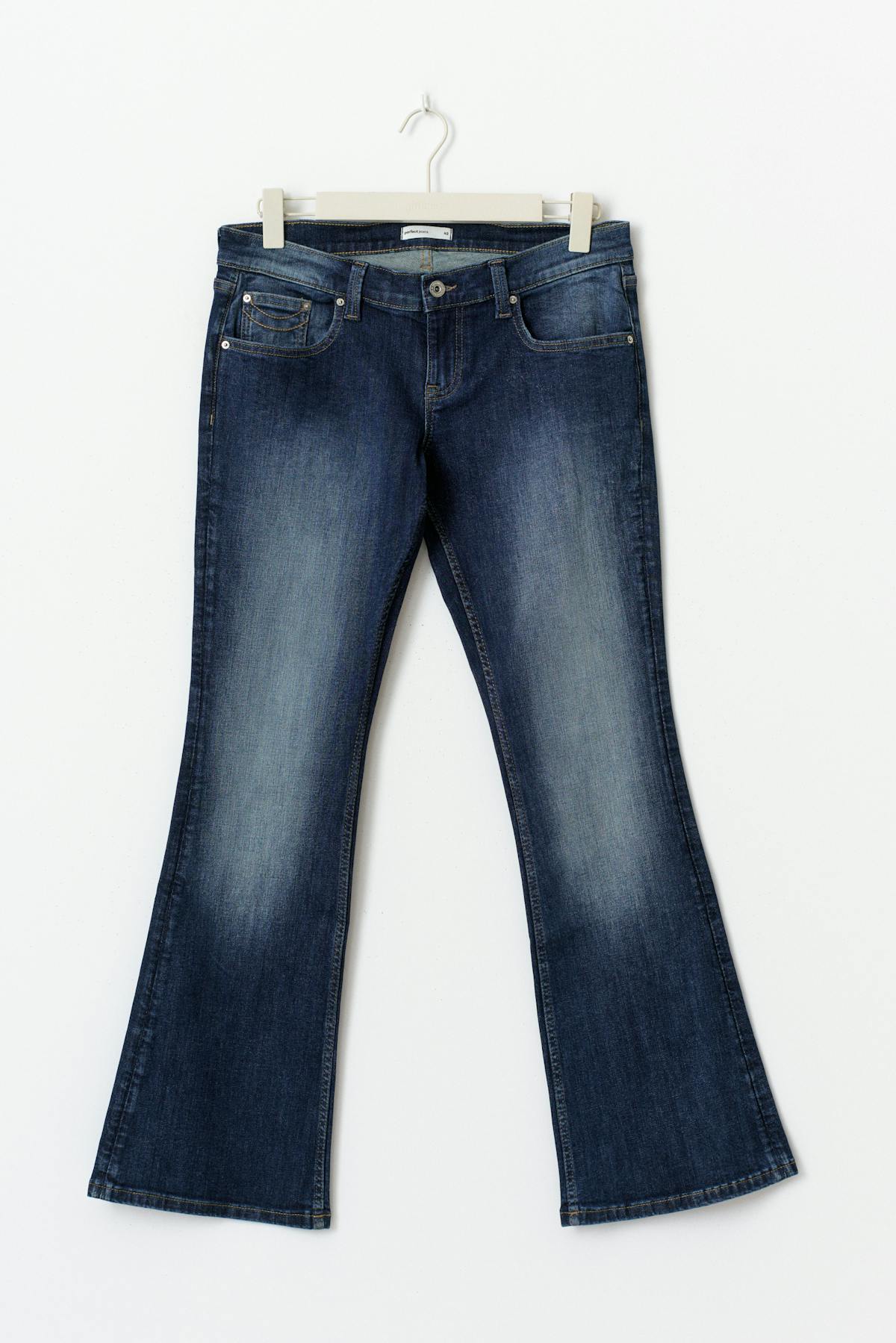 Ultra low bootcut jeans