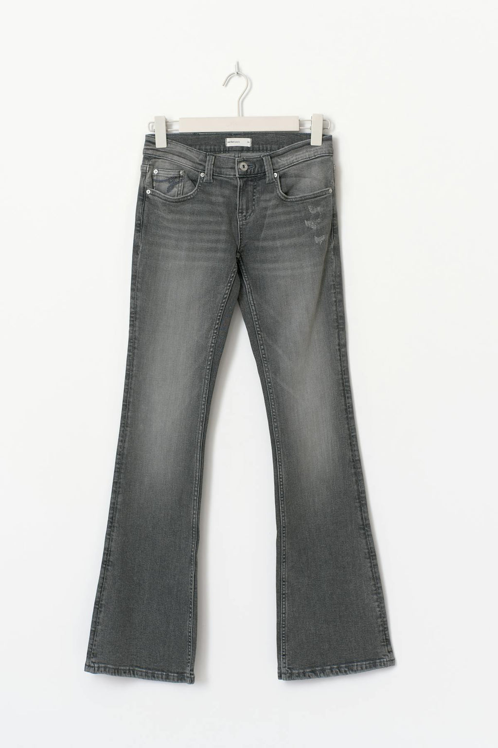 Ultra low bootcut jeans