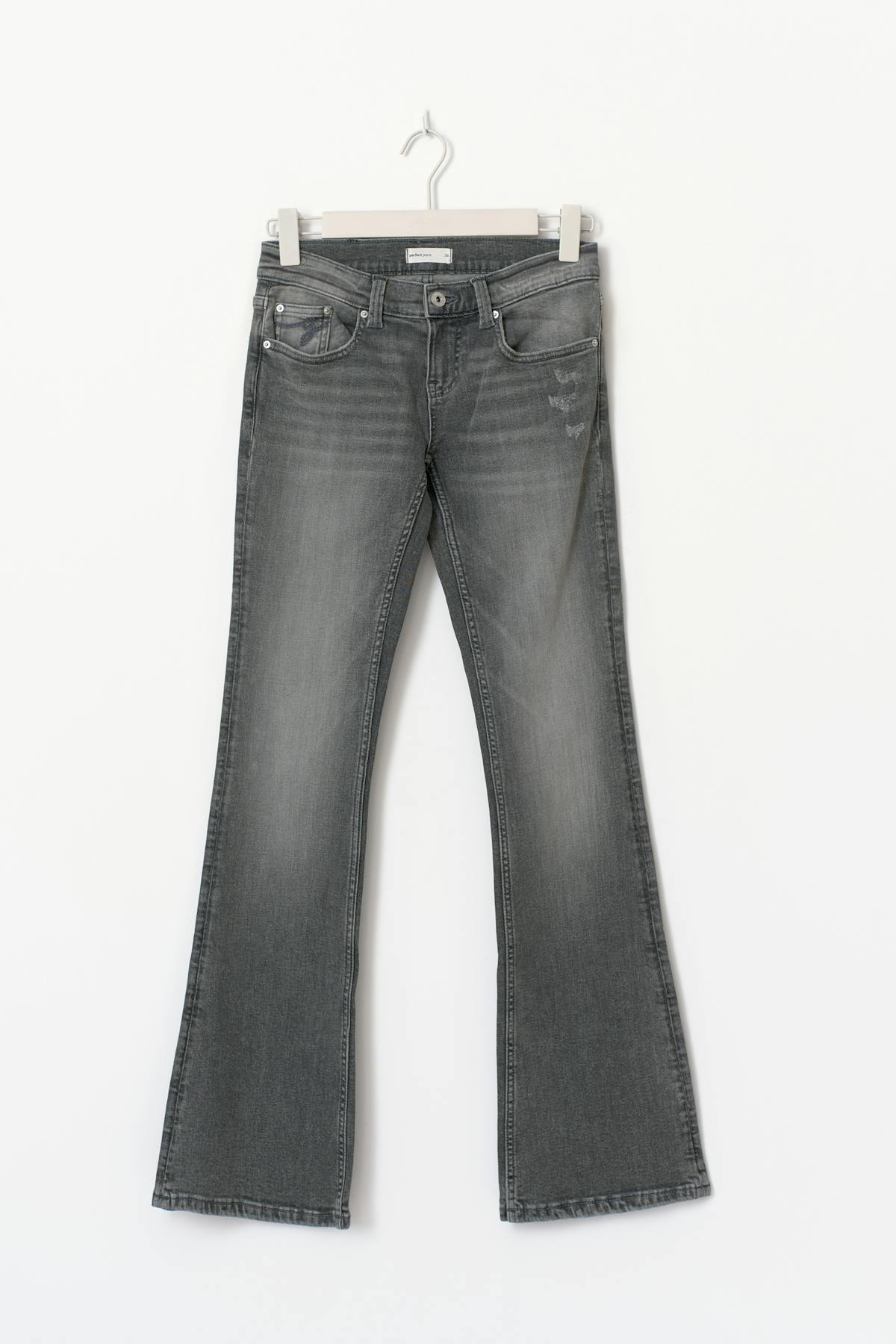 Ultra low bootcut jeans