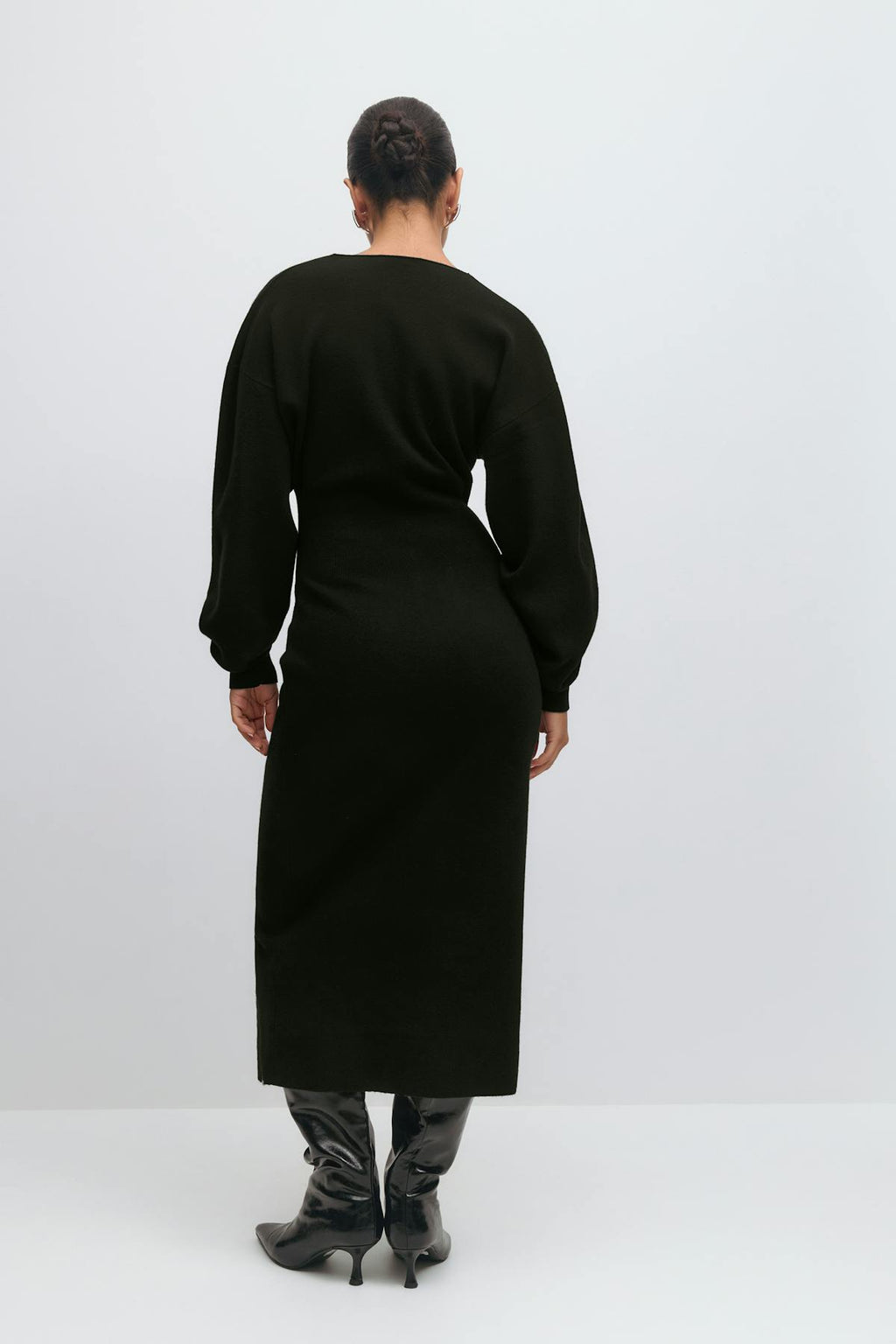 Knitted button down dress
