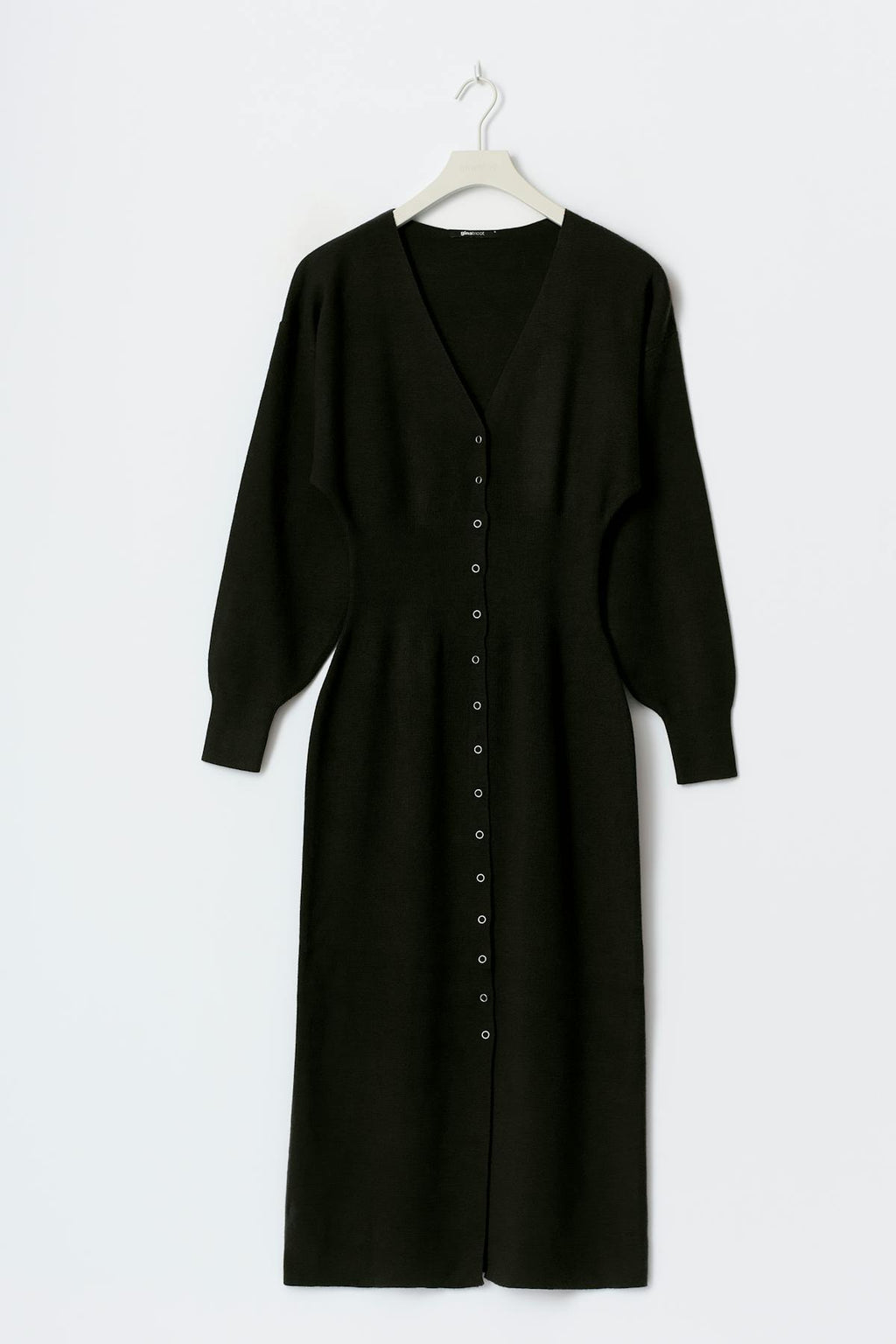 Knitted button down dress