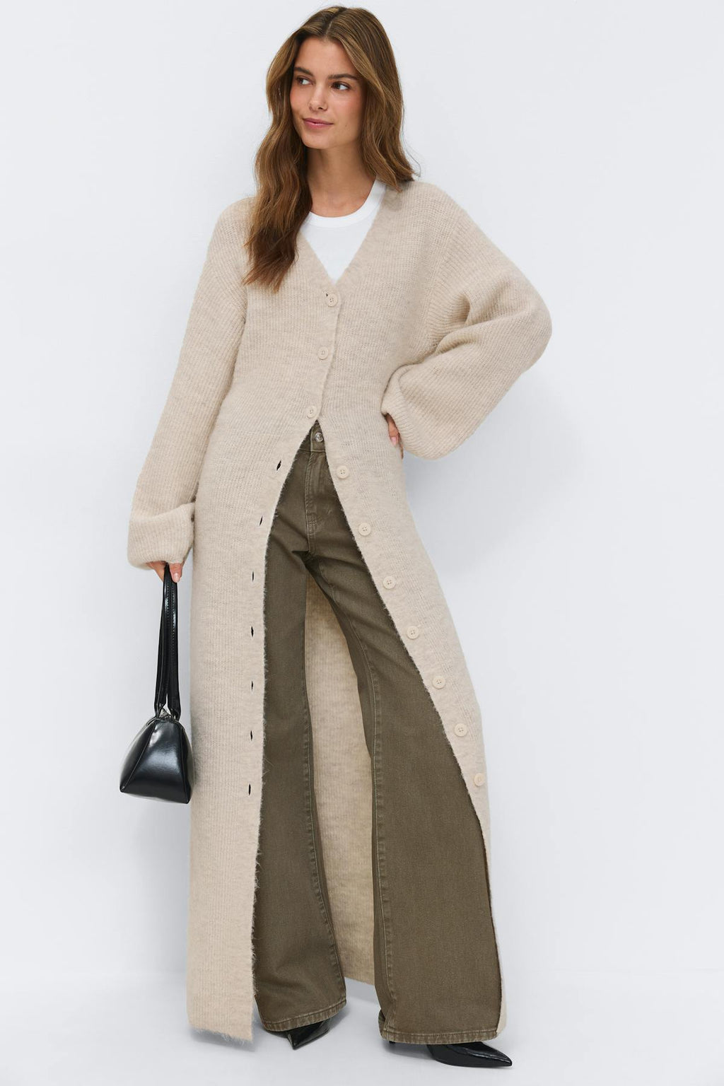 Knitted button down dress