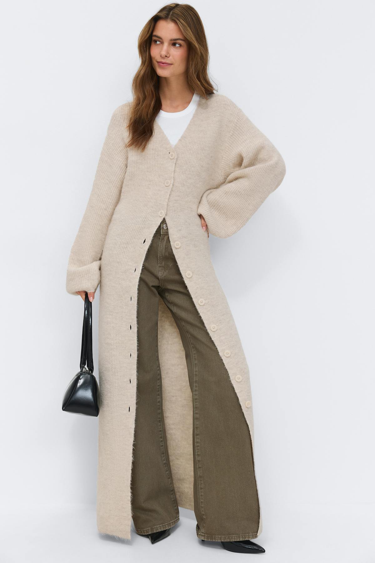 Knitted button down dress