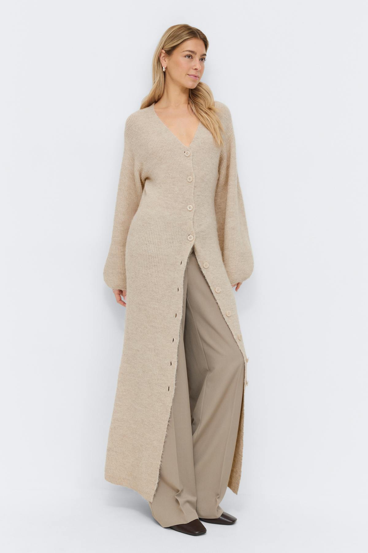 Knitted button down dress