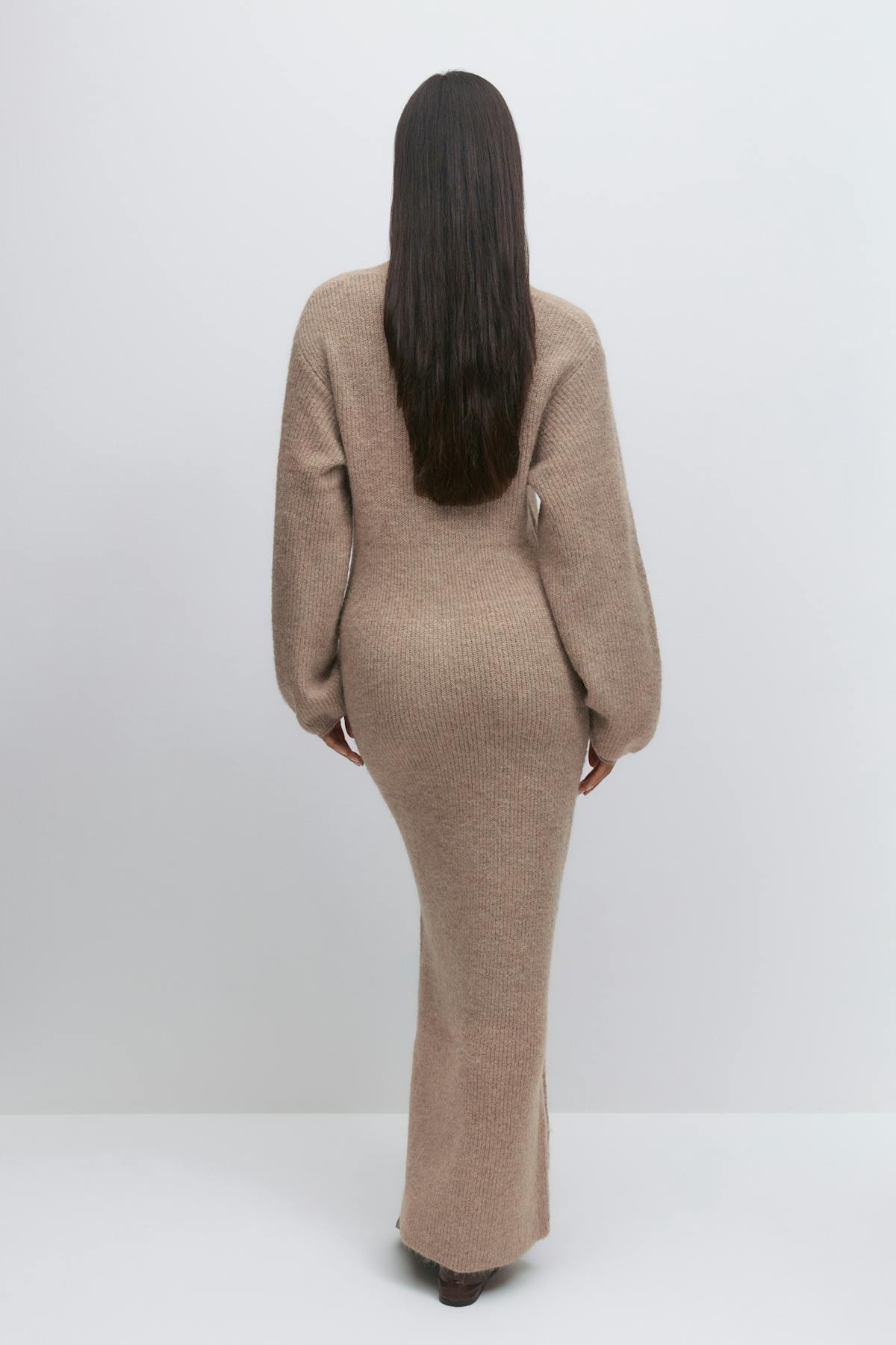 Knitted button down dress