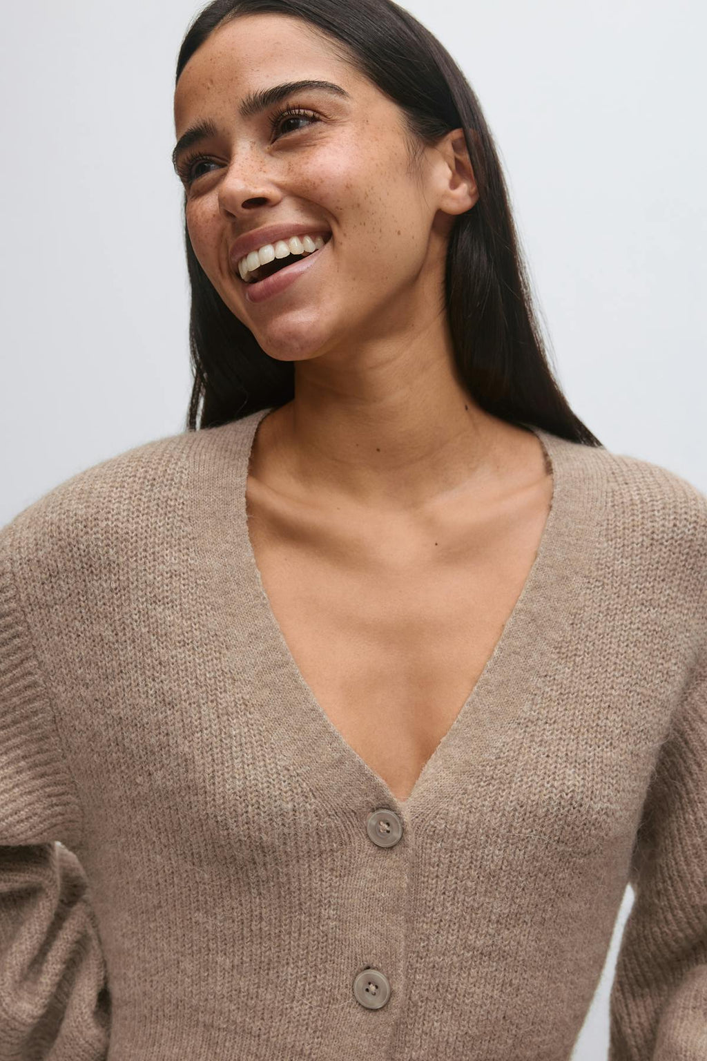 Knitted button down dress