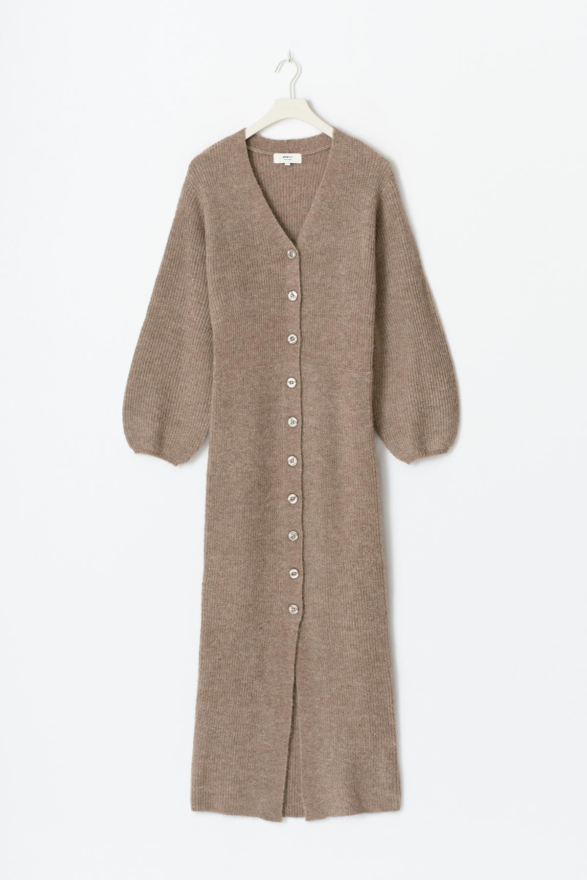 Knitted button down dress