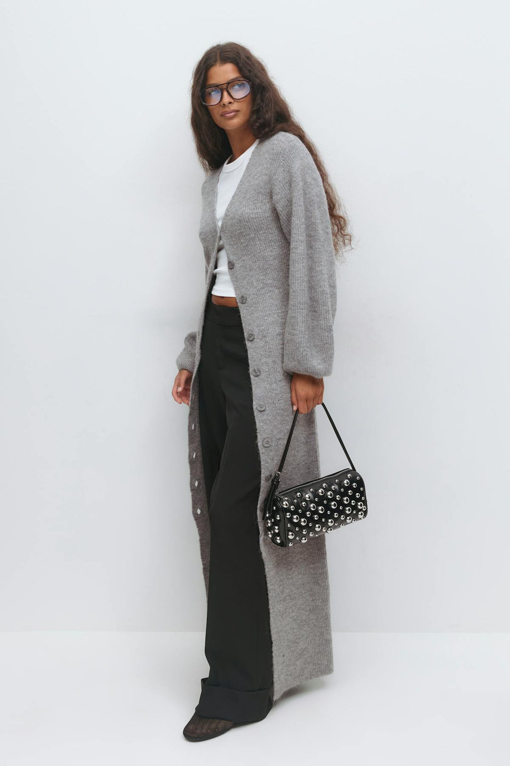 Knitted button down dress
