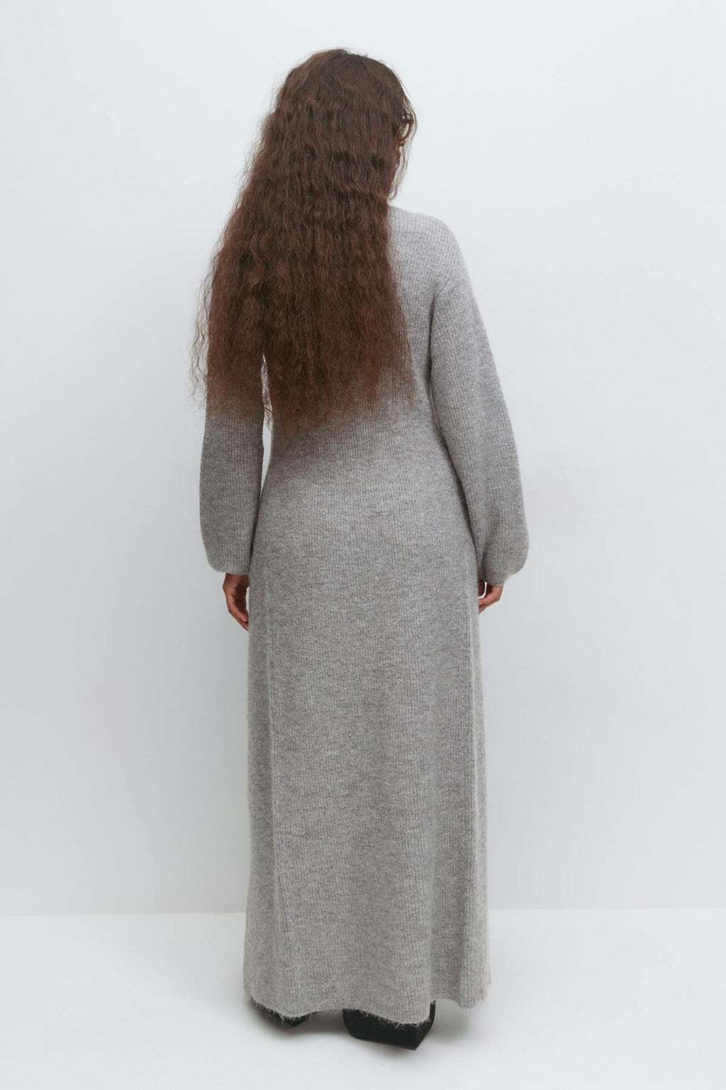 Knitted button down dress
