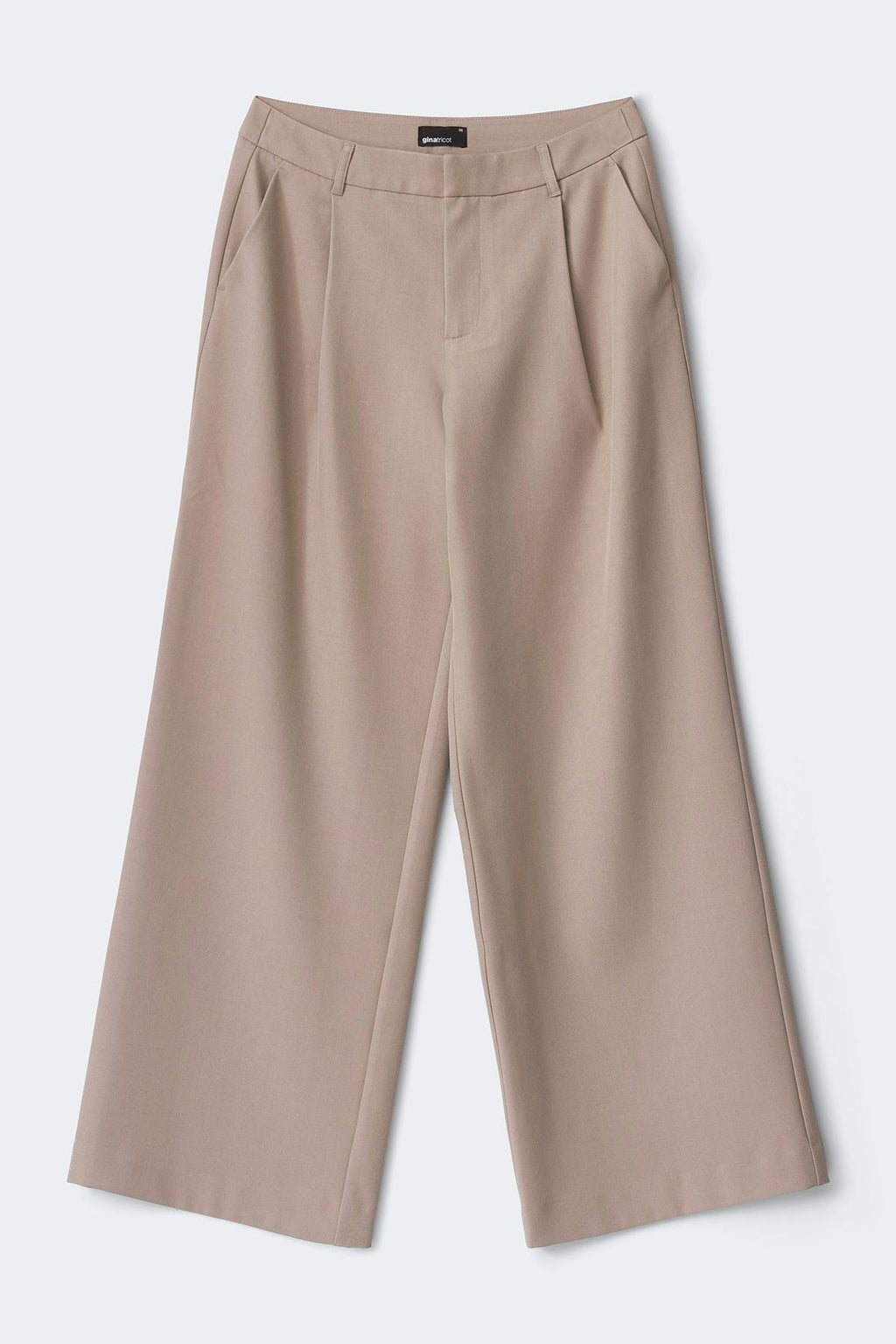 Mid wide pleated trousers