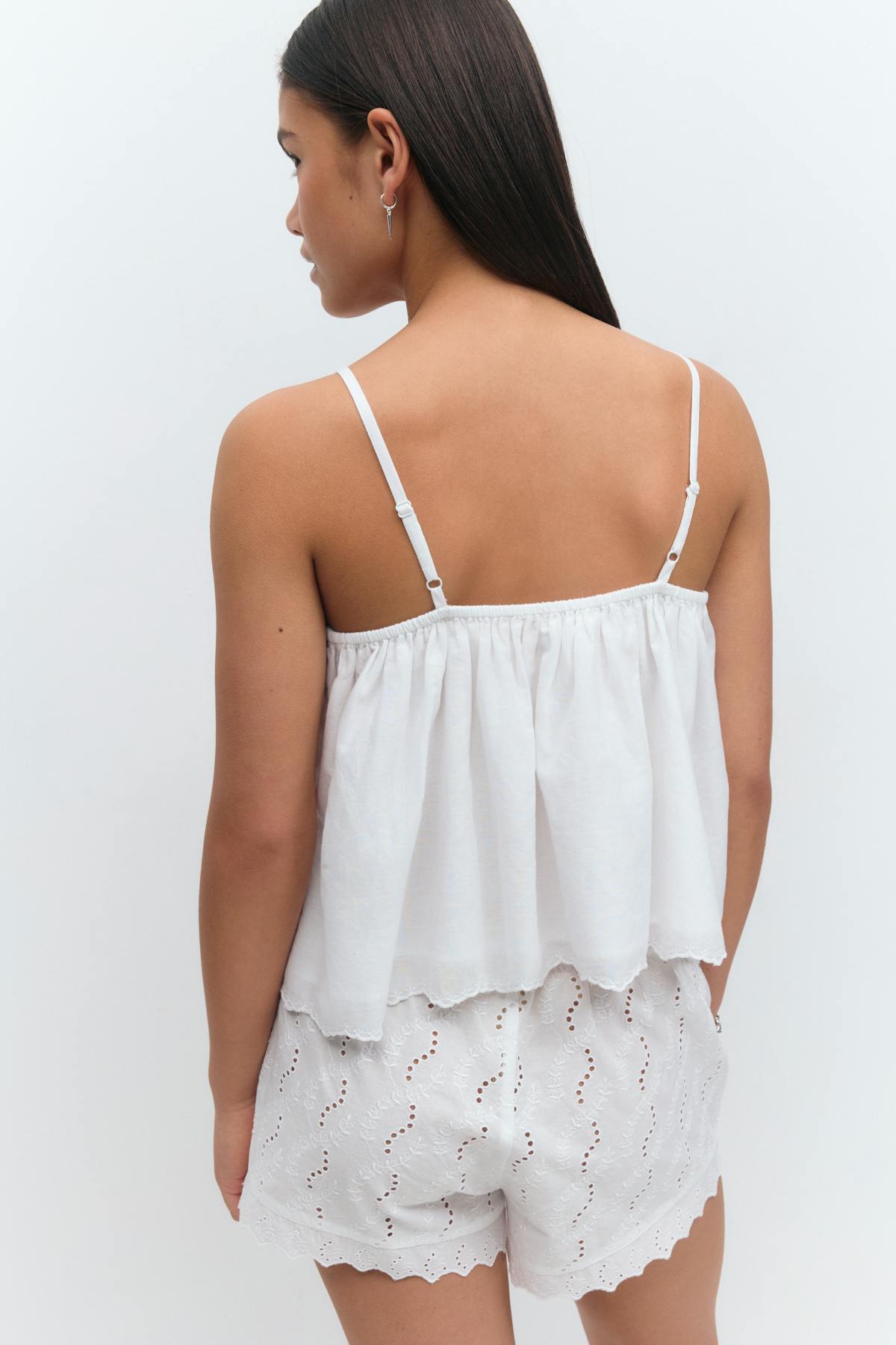 Y embroidery singlet